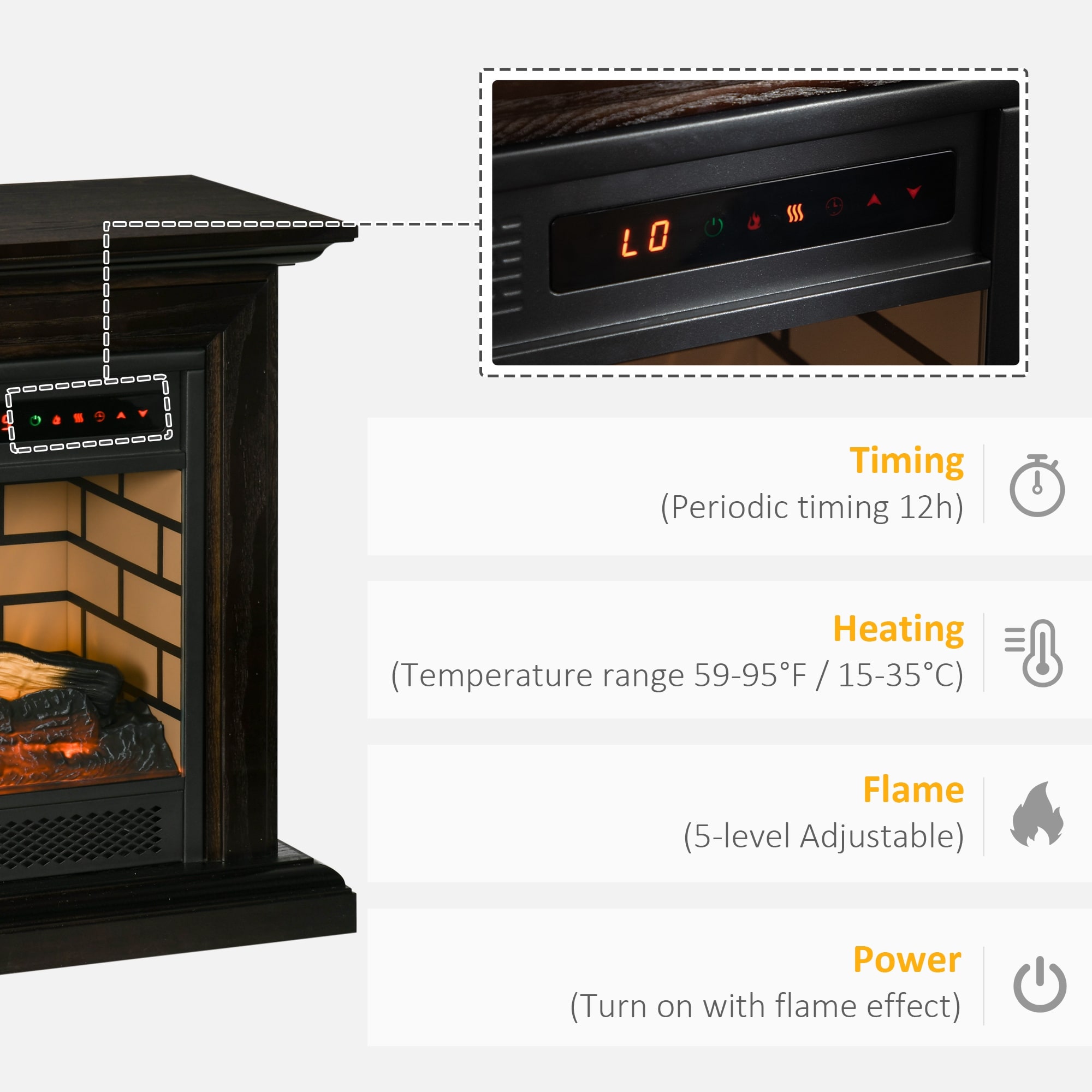 💝𝐐𝐕𝐂 𝐃𝐞𝐚𝐥𝐬 𝐨𝐧 𝐭𝐡𝐞 𝐃𝐚𝐢𝐥𝐲 - 𝐁𝐔𝐘 𝟏 𝐆𝐄𝐓 𝟏 𝐅𝐑𝐄𝐄✨31" Electric Fireplace Heater w/Remote & Timer 1500W Infrared