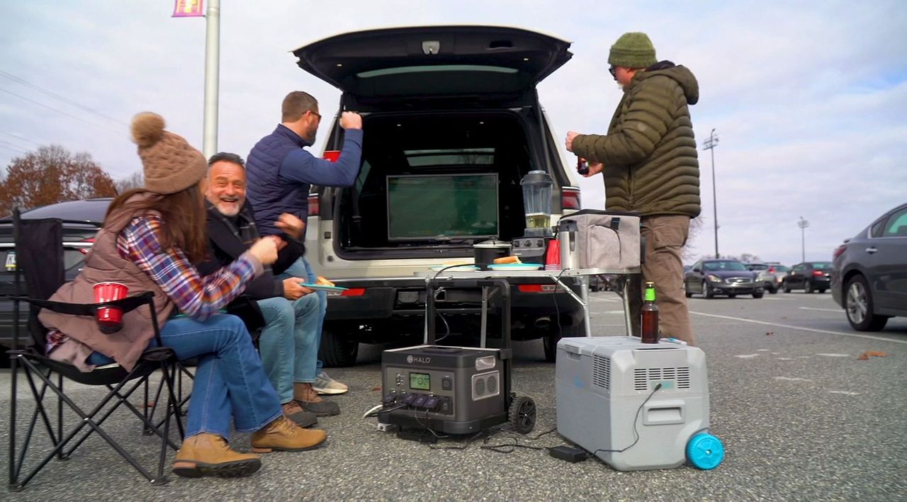 HALO 1600Wh Power Station with 11 Outlets & 100W Solar Panel & Trolley -  QVC.com