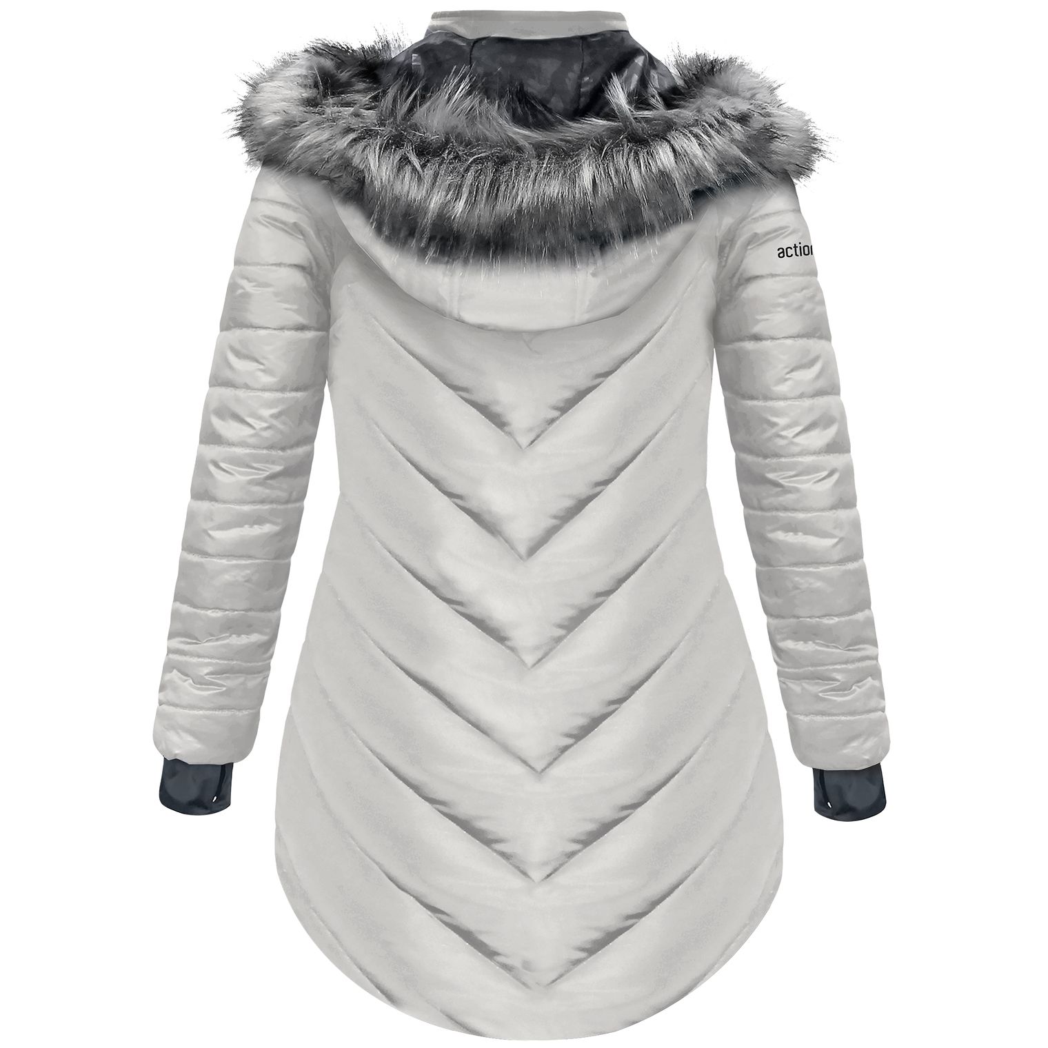 🎄Today's Special Value®🎁5V Battery Heated Long Puffer Jacket with Fur Hood - Women's