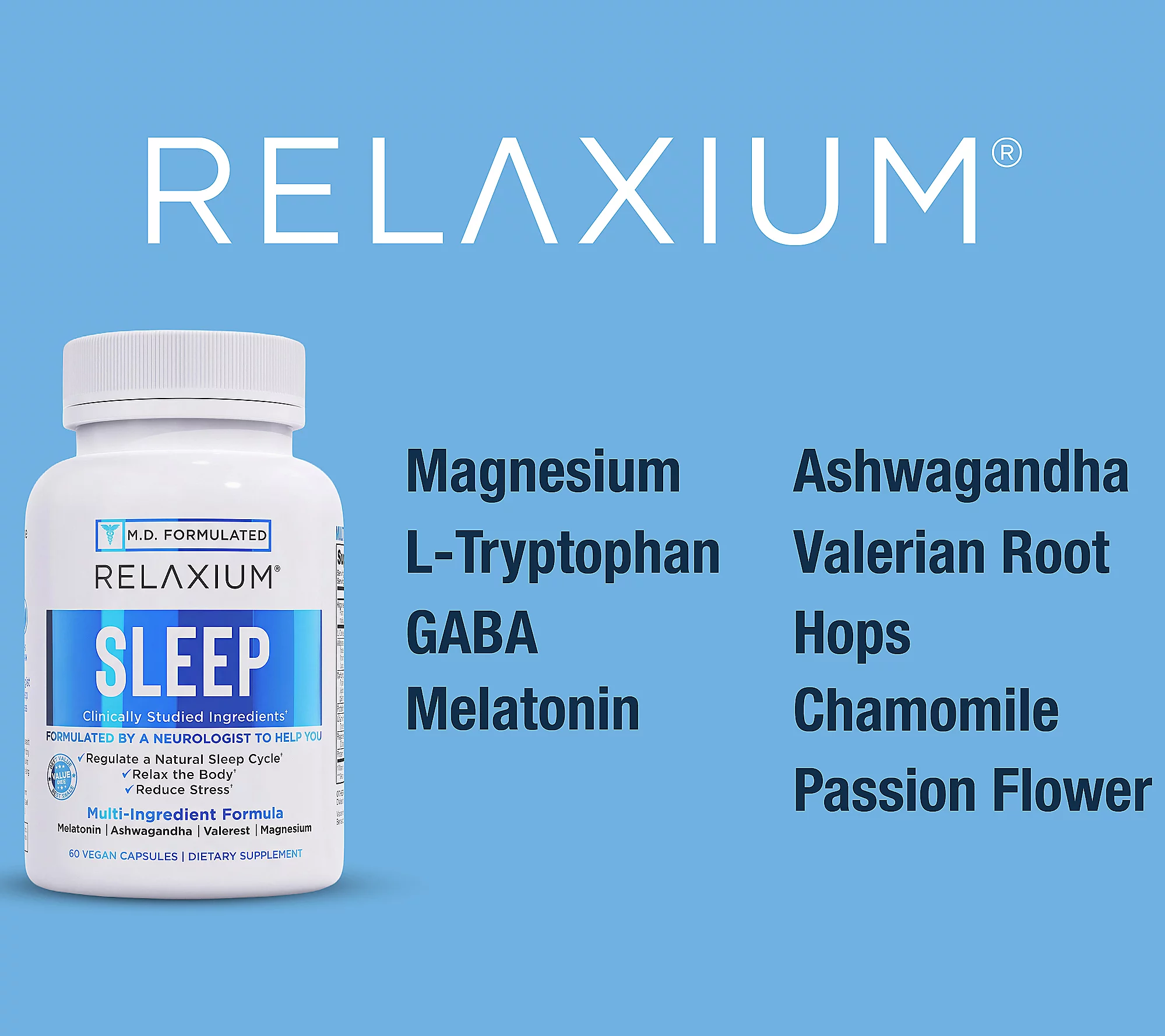 🎄Today's Special Value🎁 Relaxium Sleep Advanced Strength w/ Magnesium 90 Day Supply
