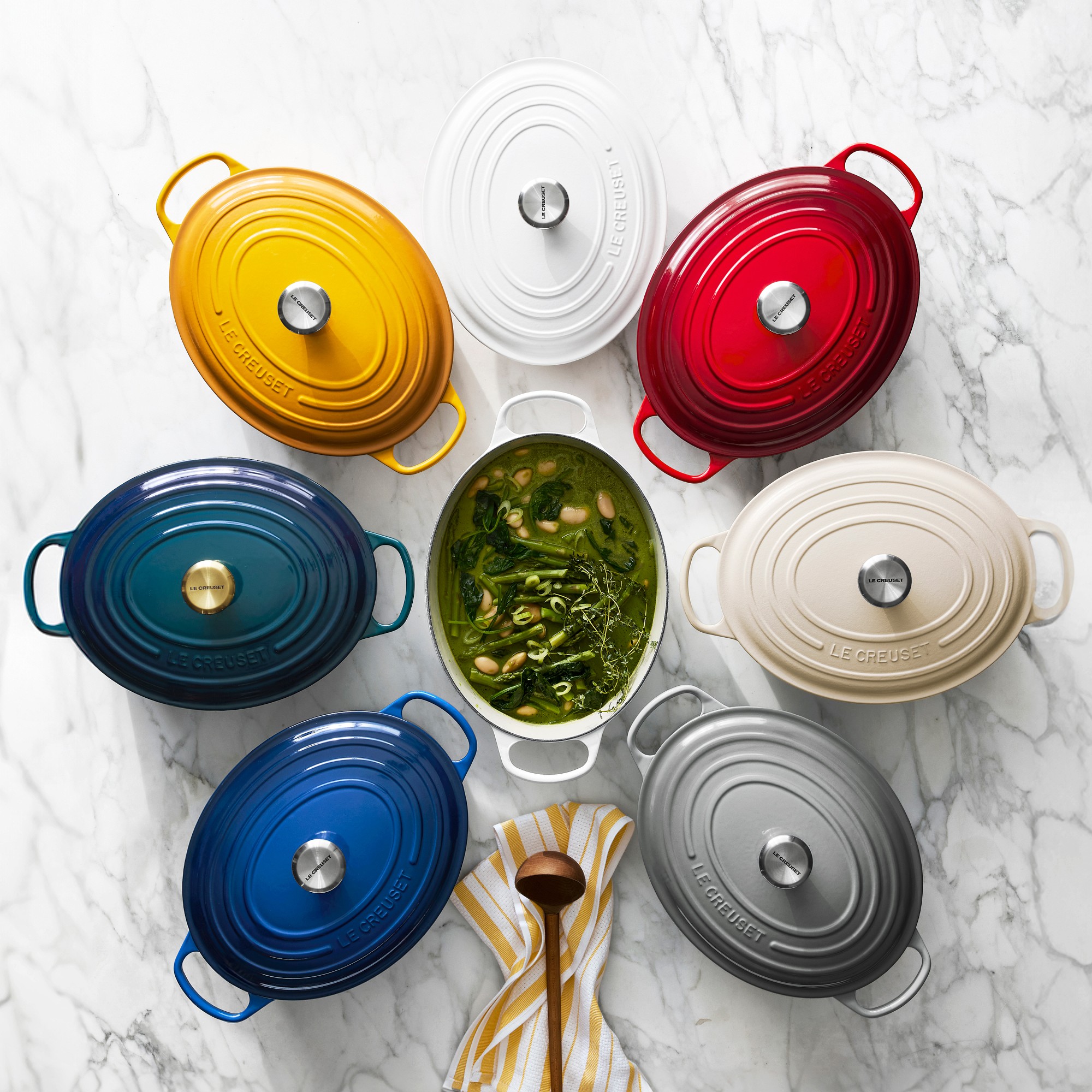 Alt image 5 for Le Creuset Signature Enameled Cast Iron Oval Dutch Oven, 8-Qt.