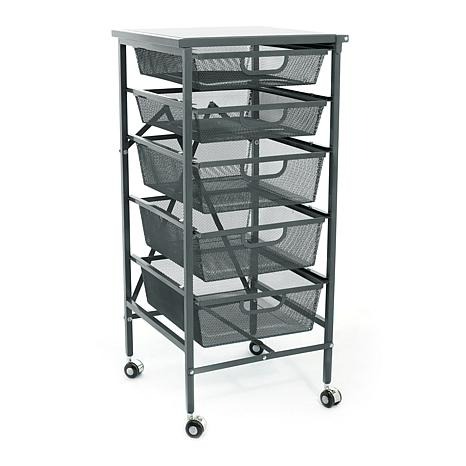 💝𝐁𝐥𝐚𝐜𝐤 𝐅𝐫𝐢𝐝𝐚𝐲 𝐃𝐞𝐚𝐥𝐬 ✨Origami 5-Drawer Cart with Wooden Top