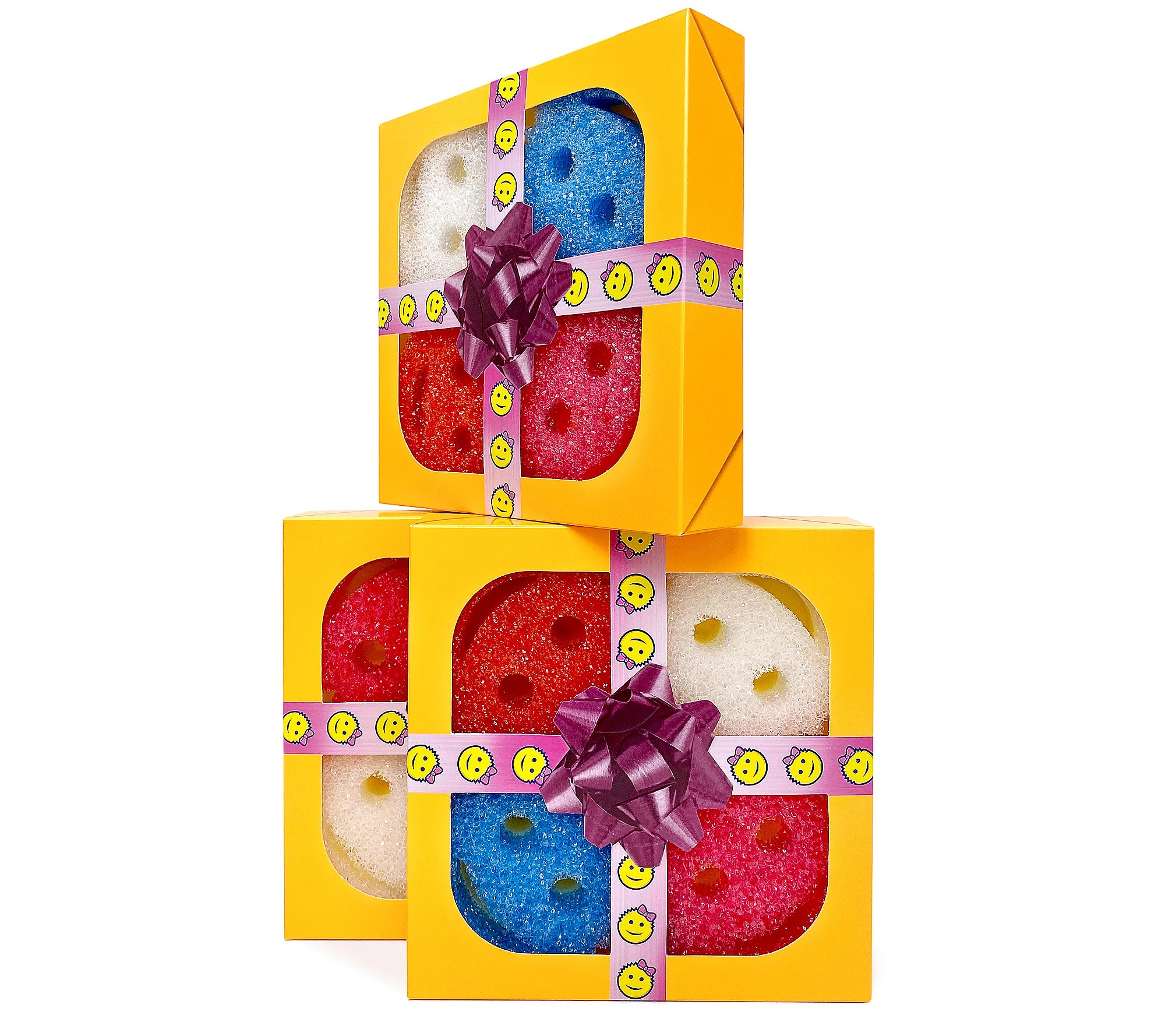 🎁𝐂𝐡𝐫𝐢𝐬𝐭𝐦𝐚𝐬 𝐒𝐚𝐥𝐞 Now🌲Scrub Mommy Set of (3) Multi-Color 4-Piece Sponge Gift Sets