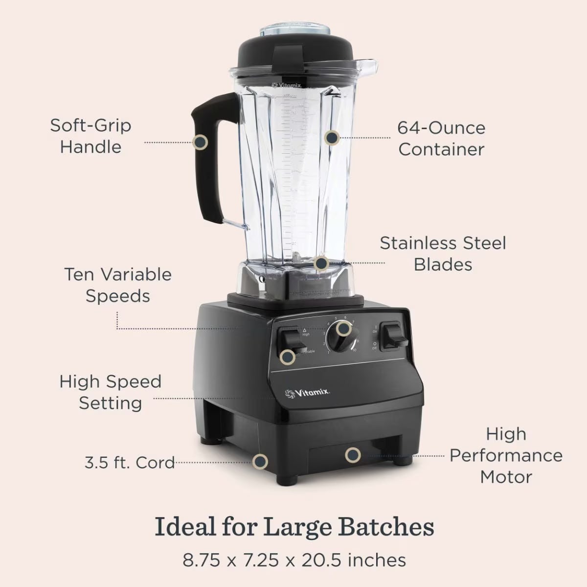 🎄Today's Special Value🎁Vitamix Creations 64 oz. 13-in-1 Variable Speed Blender