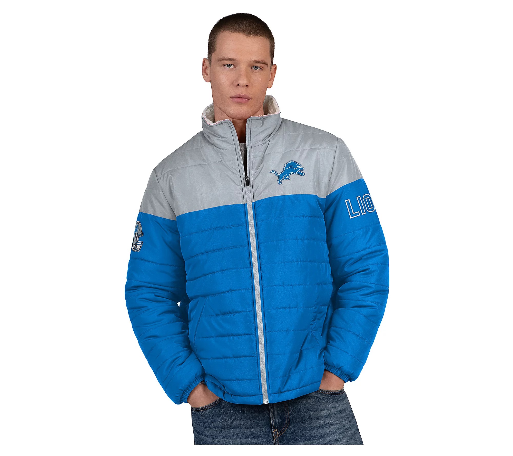 💝𝐐𝐕𝐂'𝐬 𝐁𝐥𝐚𝐜𝐤 𝐅𝐫𝐢𝐝𝐚𝐲 𝐃𝐞𝐚𝐥𝐬 - 𝐁𝐮𝐲 𝟏 𝐆𝐞𝐭 𝟏 𝐅𝐫𝐞𝐞✨NFL Officially Licensed Men's Polyfilled Sherpa Lined Jacket