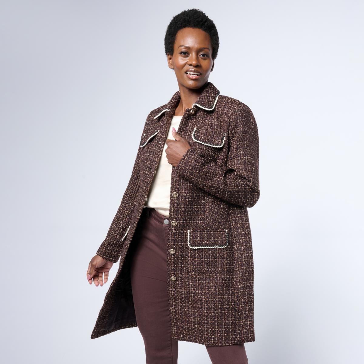 💝𝐐𝐕𝐂 𝐃𝐞𝐚𝐥𝐬 𝐨𝐧 𝐭𝐡𝐞 𝐃𝐚𝐢𝐥𝐲✨G by Giuliana Woven Boucle Topper with Braided Detail