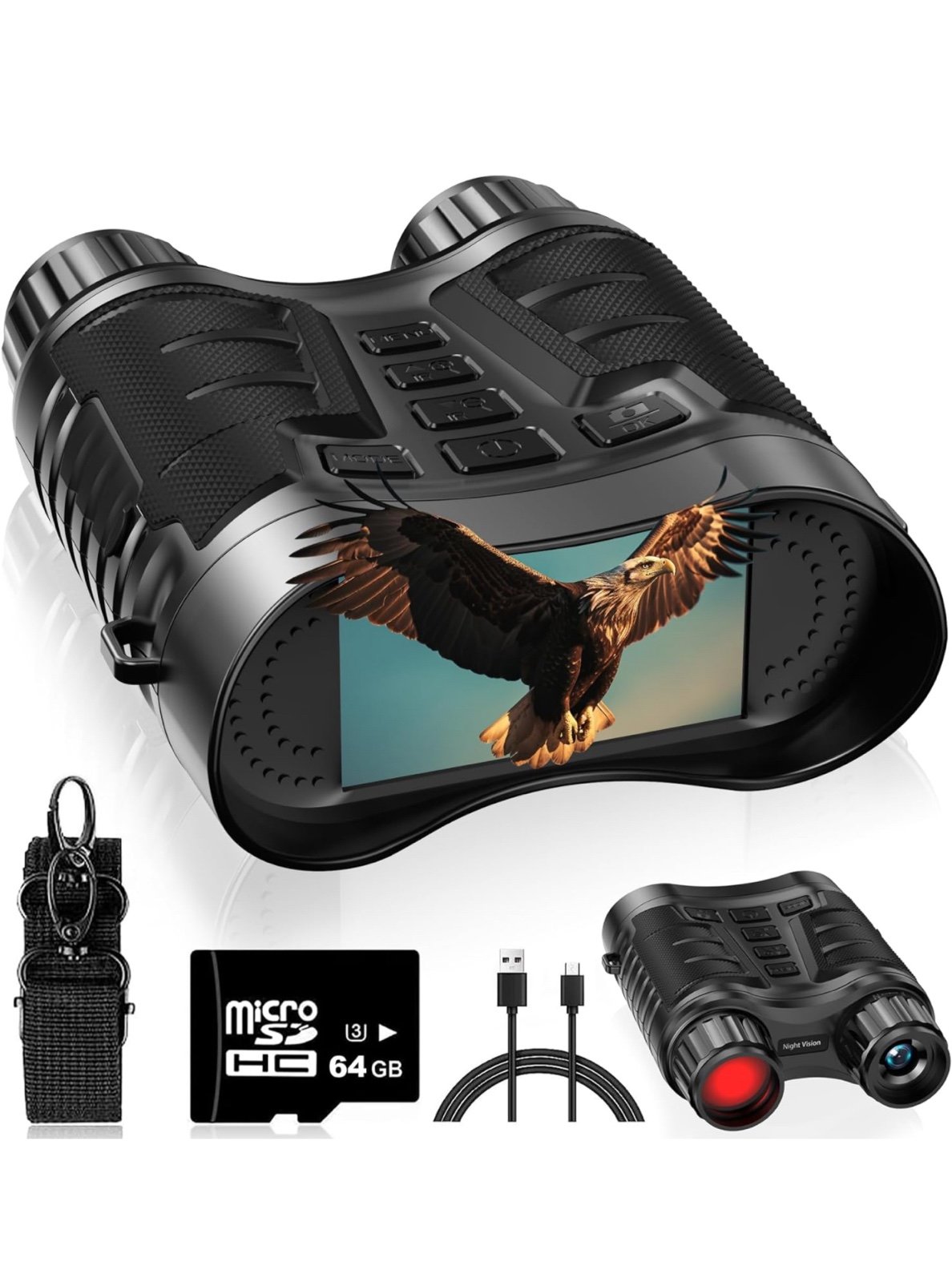 4K Night Vision Goggles, Digital Infrared Night Vision Binoculars