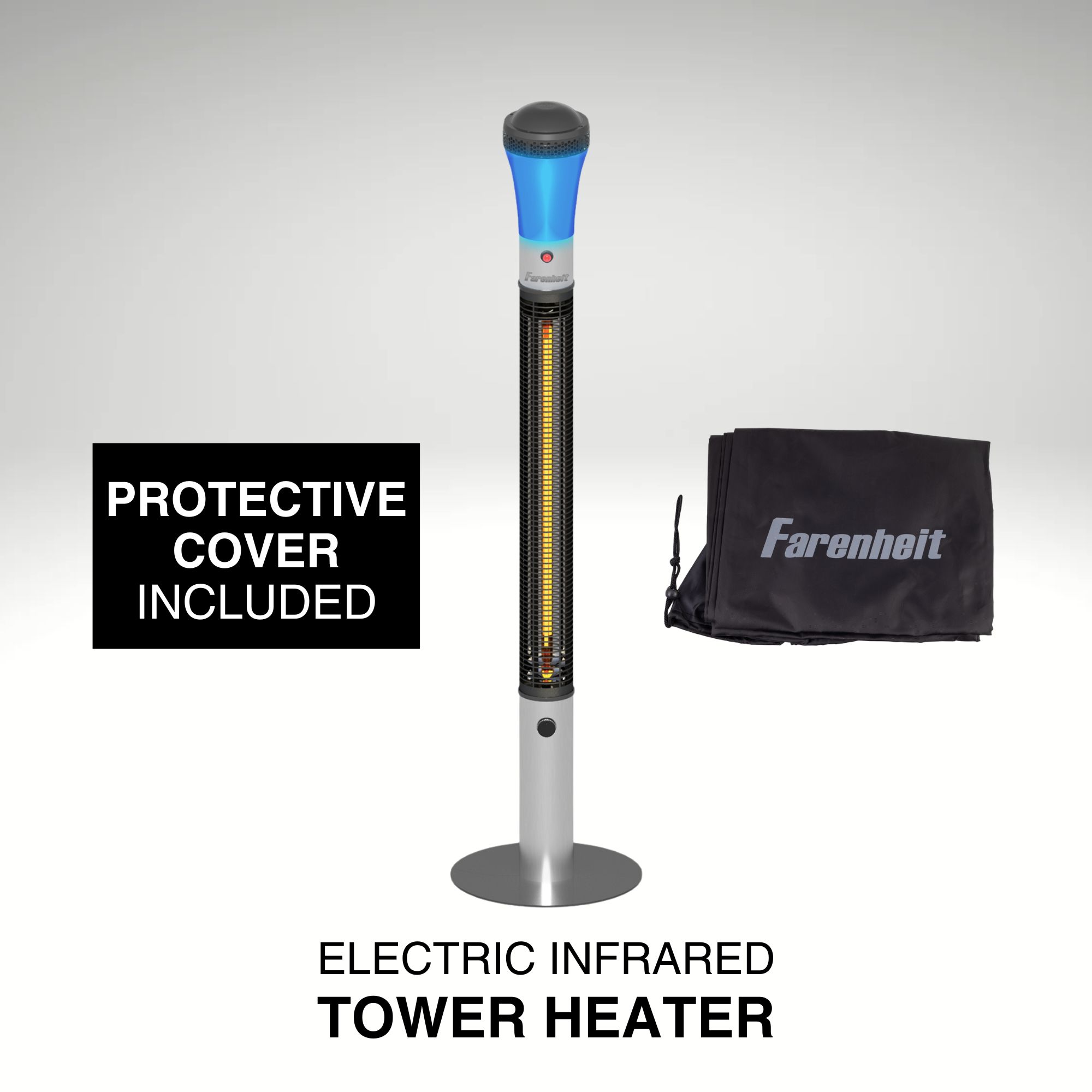 💝𝐐𝐕𝐂'𝐬 𝐁𝐥𝐚𝐜𝐤 𝐅𝐫𝐢𝐝𝐚𝐲 𝐃𝐞𝐚𝐥𝐬✨Farenheit 68" Infrared LED Tower Heater w/ Cover, Lights, & Speaker