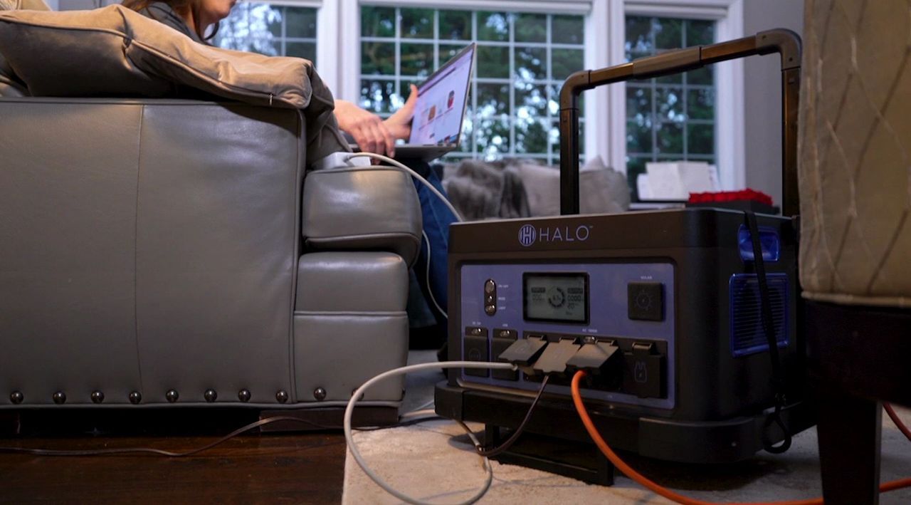 HALO 1600Wh Power Station with 11 Outlets & 100W Solar Panel & Trolley -  QVC.com