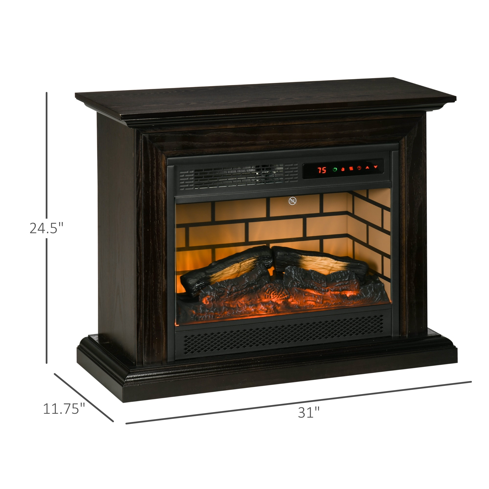 💝𝐐𝐕𝐂 𝐃𝐞𝐚𝐥𝐬 𝐨𝐧 𝐭𝐡𝐞 𝐃𝐚𝐢𝐥𝐲 - 𝐁𝐔𝐘 𝟏 𝐆𝐄𝐓 𝟏 𝐅𝐑𝐄𝐄✨31" Electric Fireplace Heater w/Remote & Timer 1500W Infrared