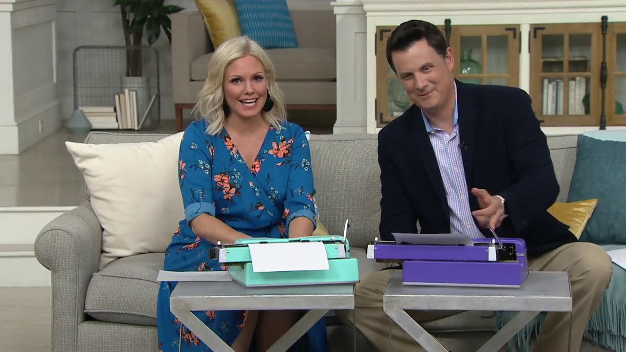 Royal 11" Classic Manual Typewriter with Black & Red Ribbon on QVC - YouTube