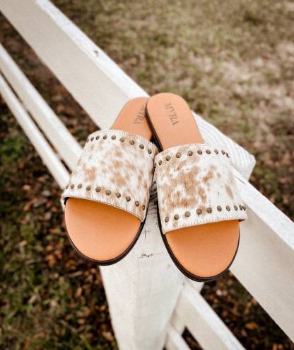 Genuine Cowhide Western Sandals Outdoor Flipflops Footwear