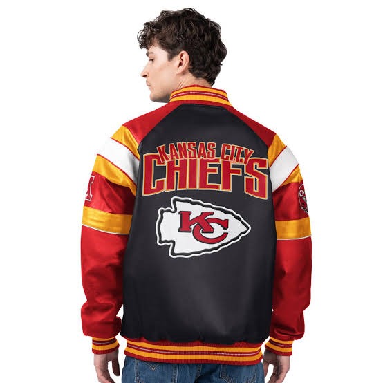 💝💝Last day of clearance!!💝Buy more, save more✨Licensed NFL Men's Faux Leather Varsity Jacket
