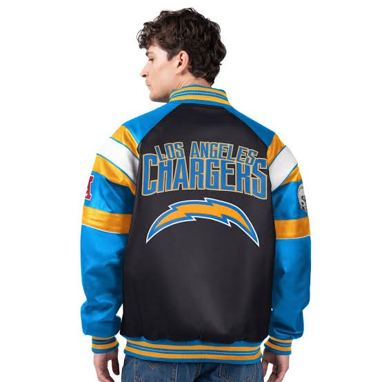 💝💝Last day of clearance!!💝Buy more, save more✨Licensed NFL Men's Faux Leather Varsity Jacket