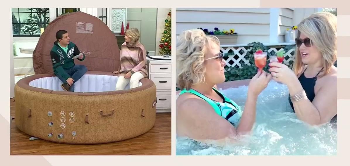 Taos by Bestway 5-7 Person EnergySense Inflatable Heated Hot Tub on QVC -  YouTube