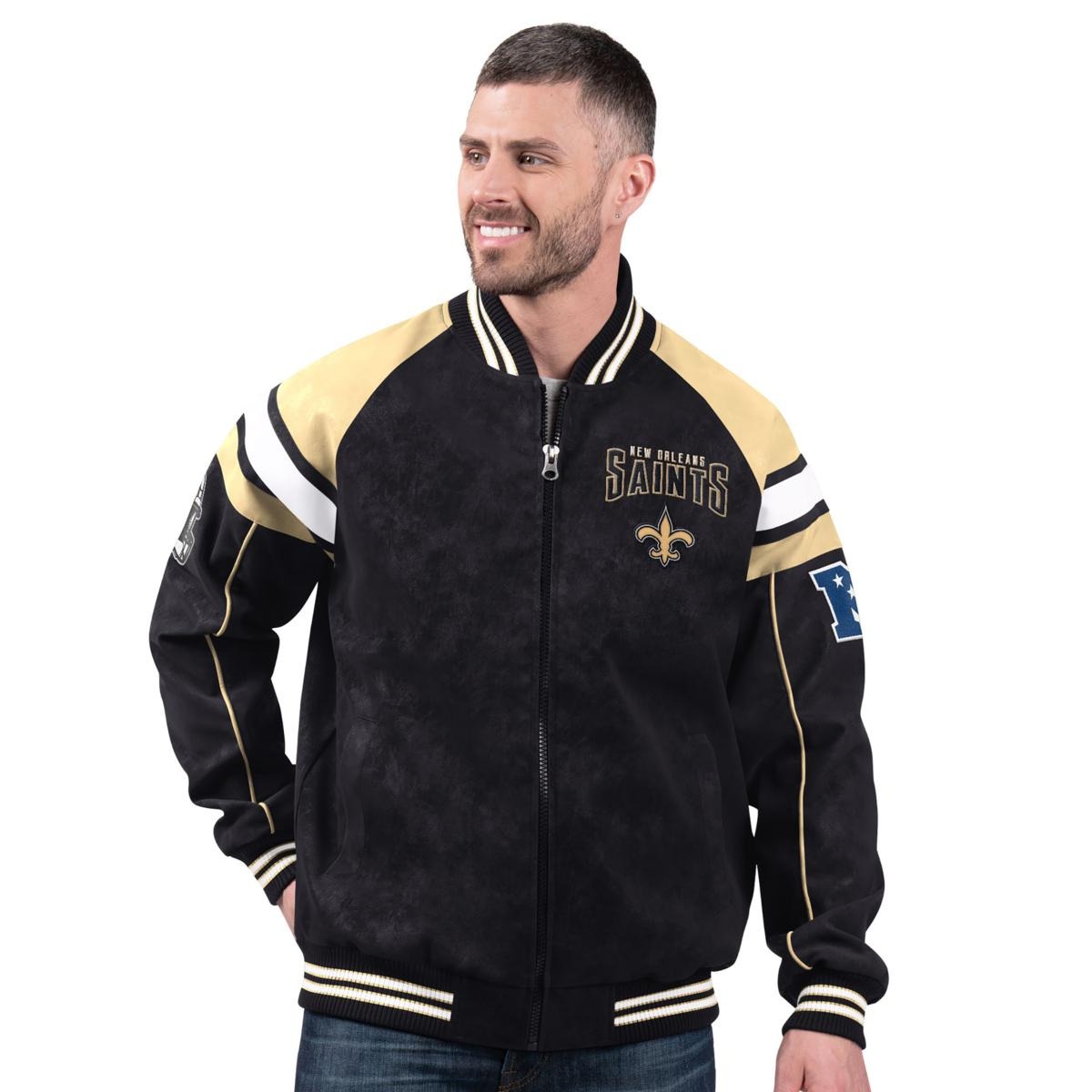 💝Last Day of Clearance!!💝BUY MORE SAVE MORE✨Officially Licensed NFL Faux Suede Jacket