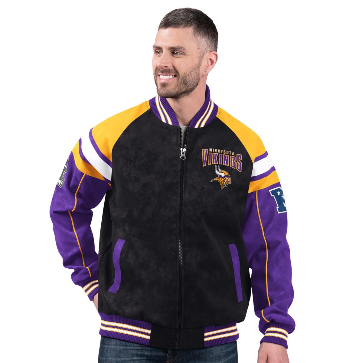 💝Last Day of Clearance!!💝BUY MORE SAVE MORE✨Officially Licensed NFL Faux Suede Jacket