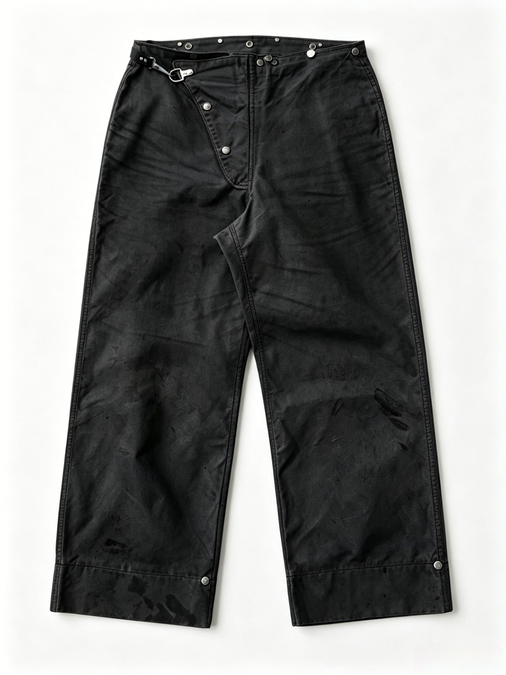 1950S GLOBE DIRTY YELLOW FIREMAN’S PANTS