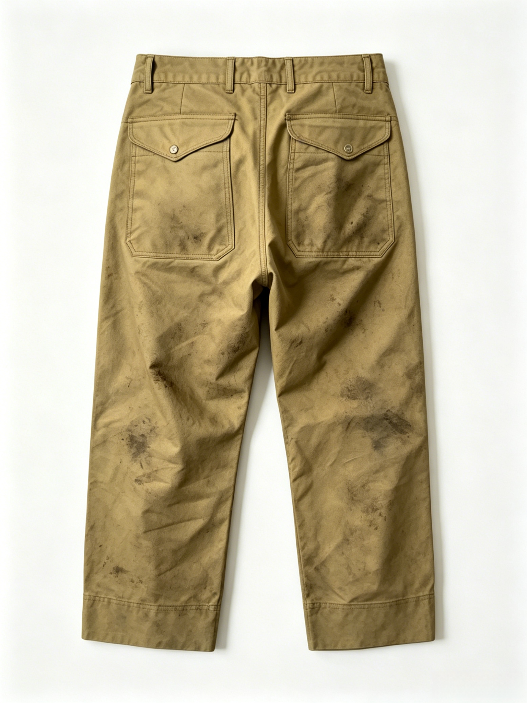 1950S GLOBE DIRTY YELLOW FIREMAN’S PANTS