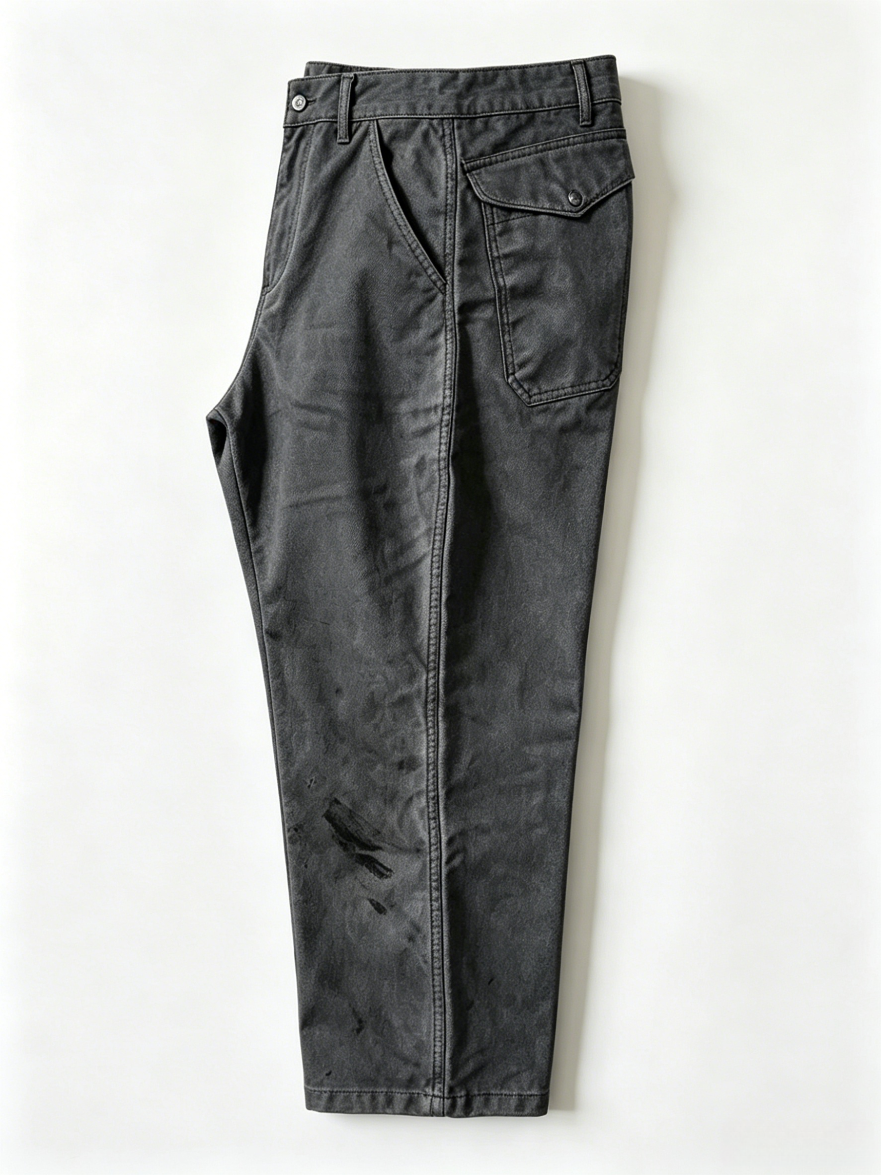 1950S GLOBE DIRTY YELLOW FIREMAN’S PANTS