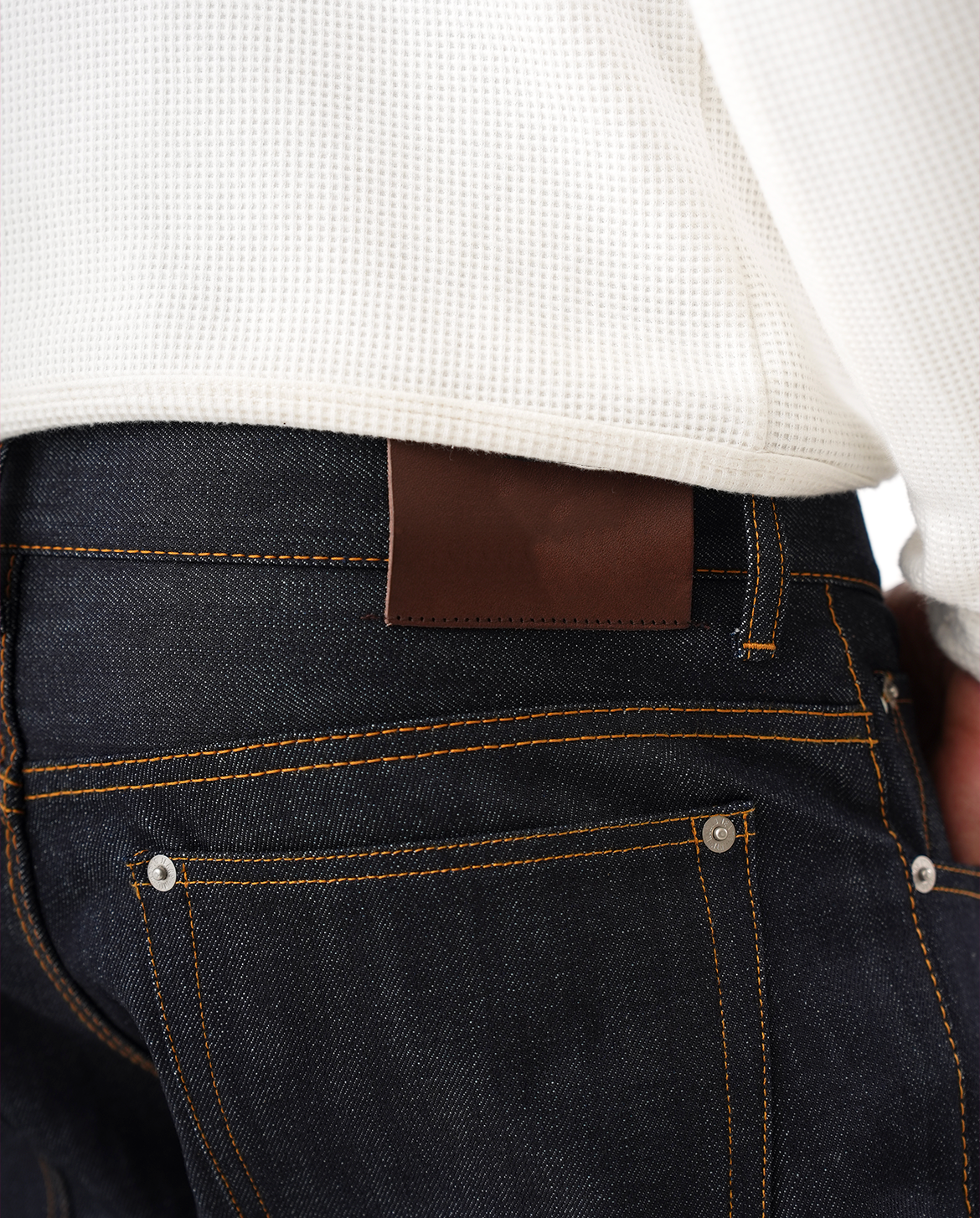 OKAYAMA RAW SELVEDGE SLIM BOOTCUT JEANS