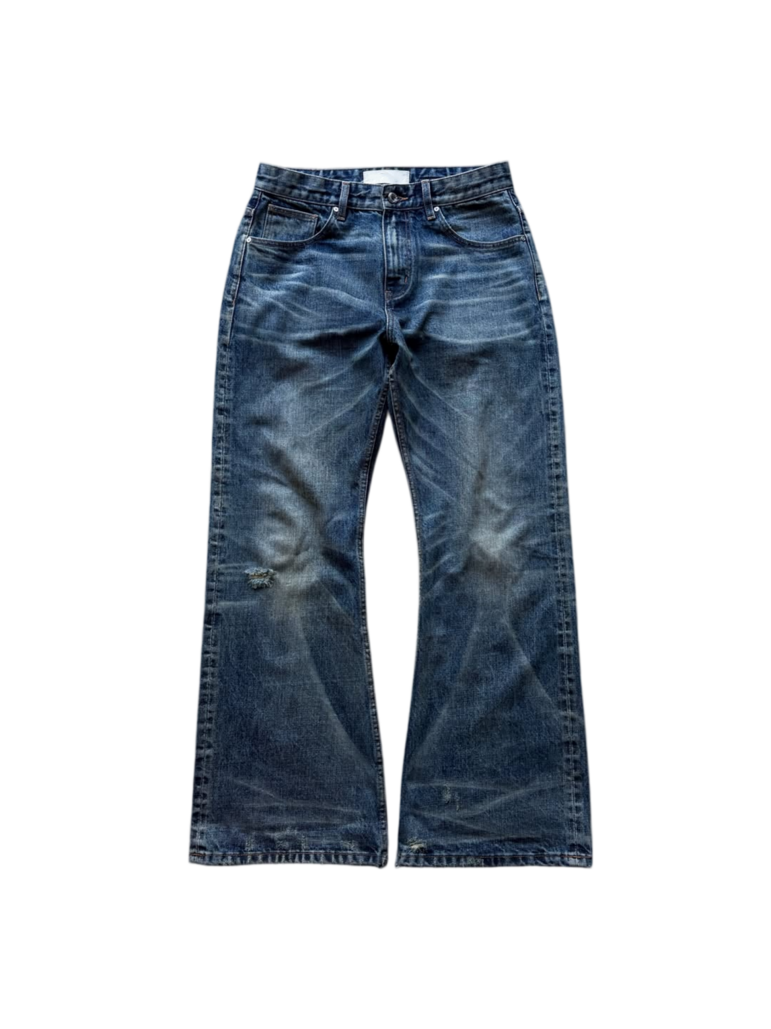 WASHED BOOTCUT SELVEDGE DENIM