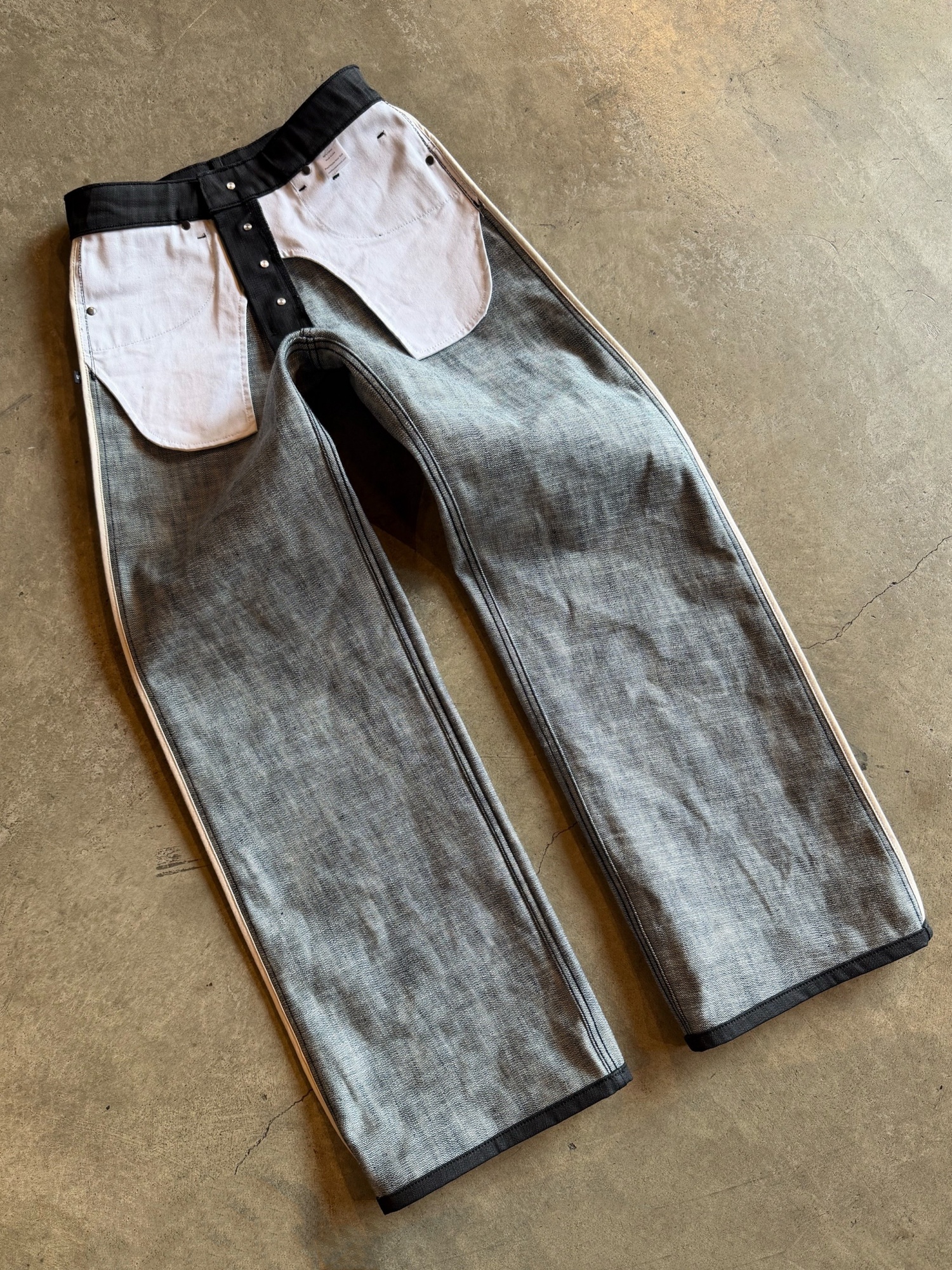 WAXED TOKYO STRAIGHT-WIDE JEANS