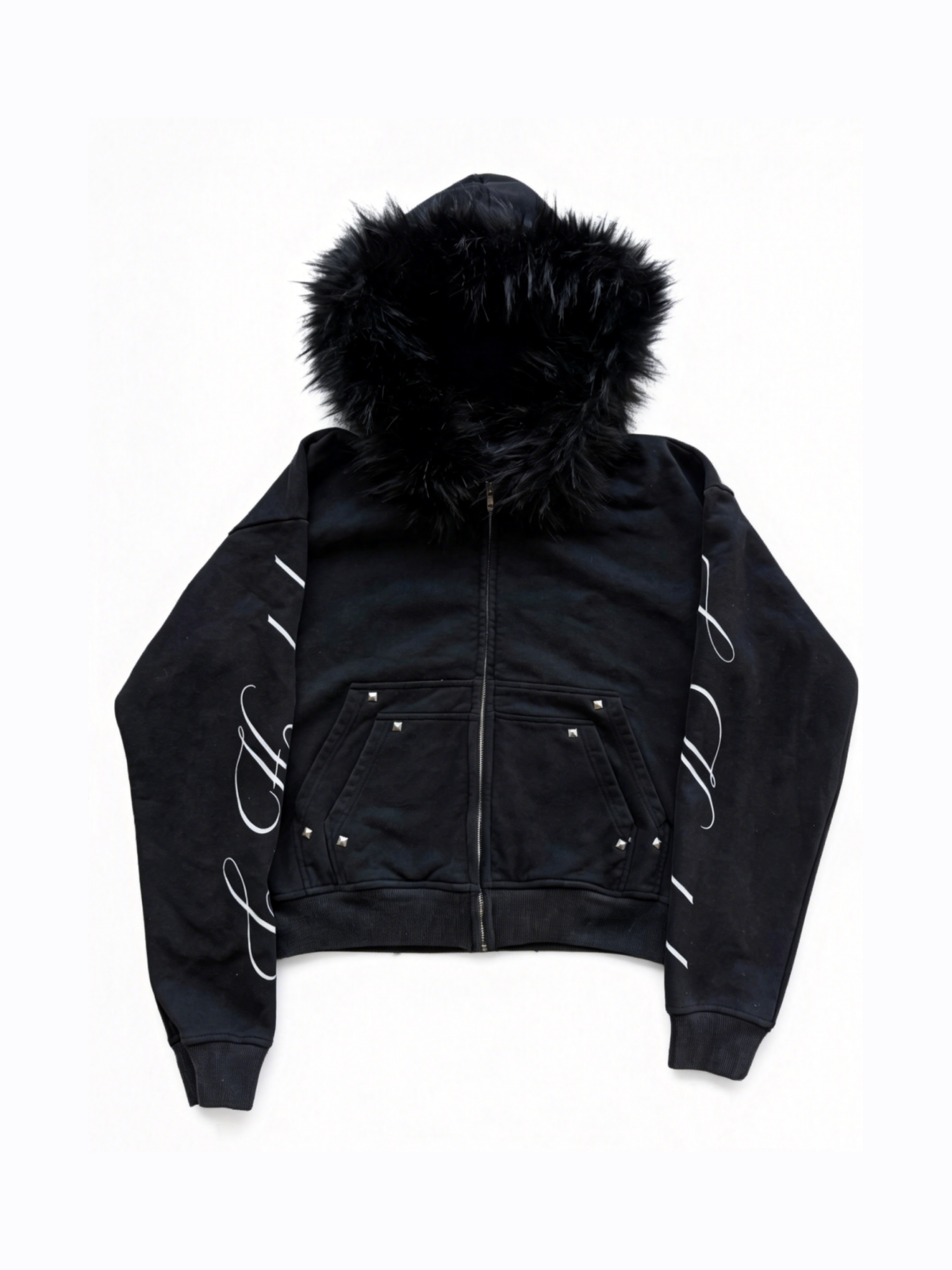 LETTER ZIP-UP HOODIE