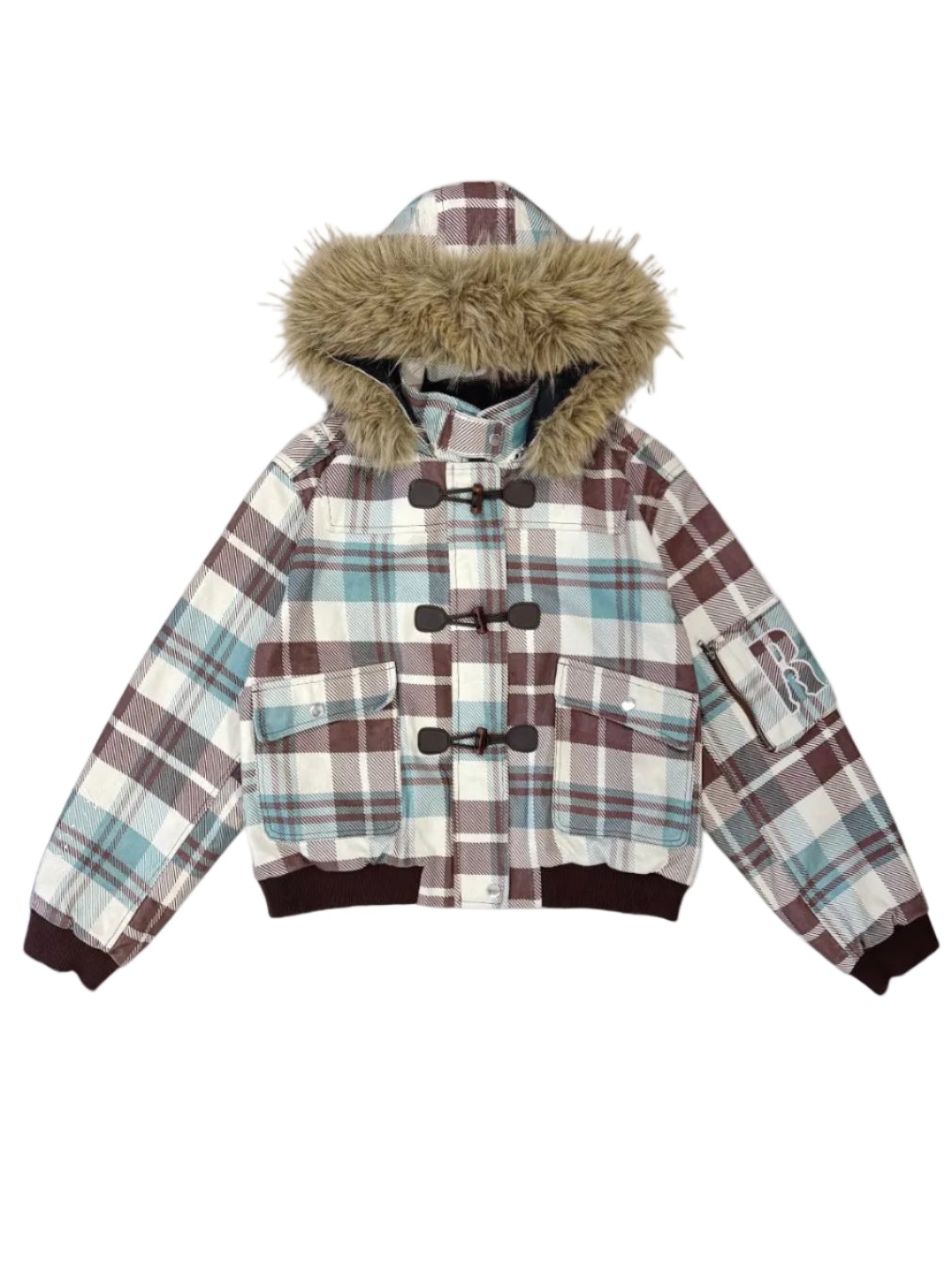  'INCERGENT' PLAID JACKET