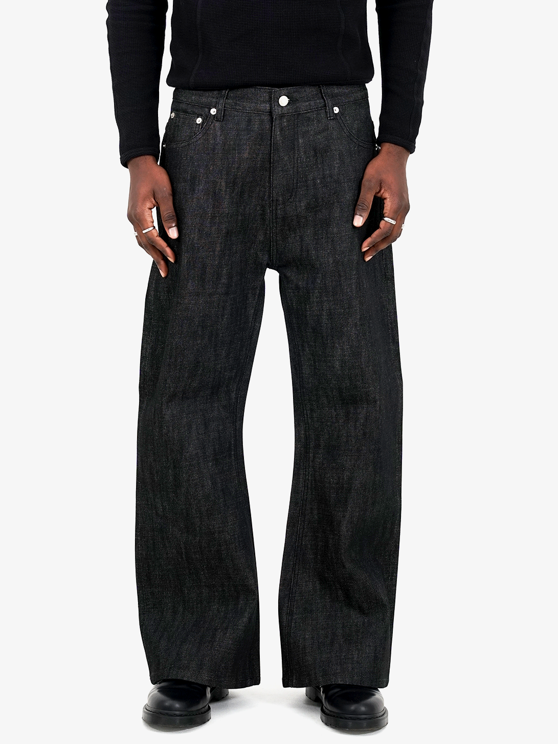 RAW SELVEDGE BOOTCUT JEANS