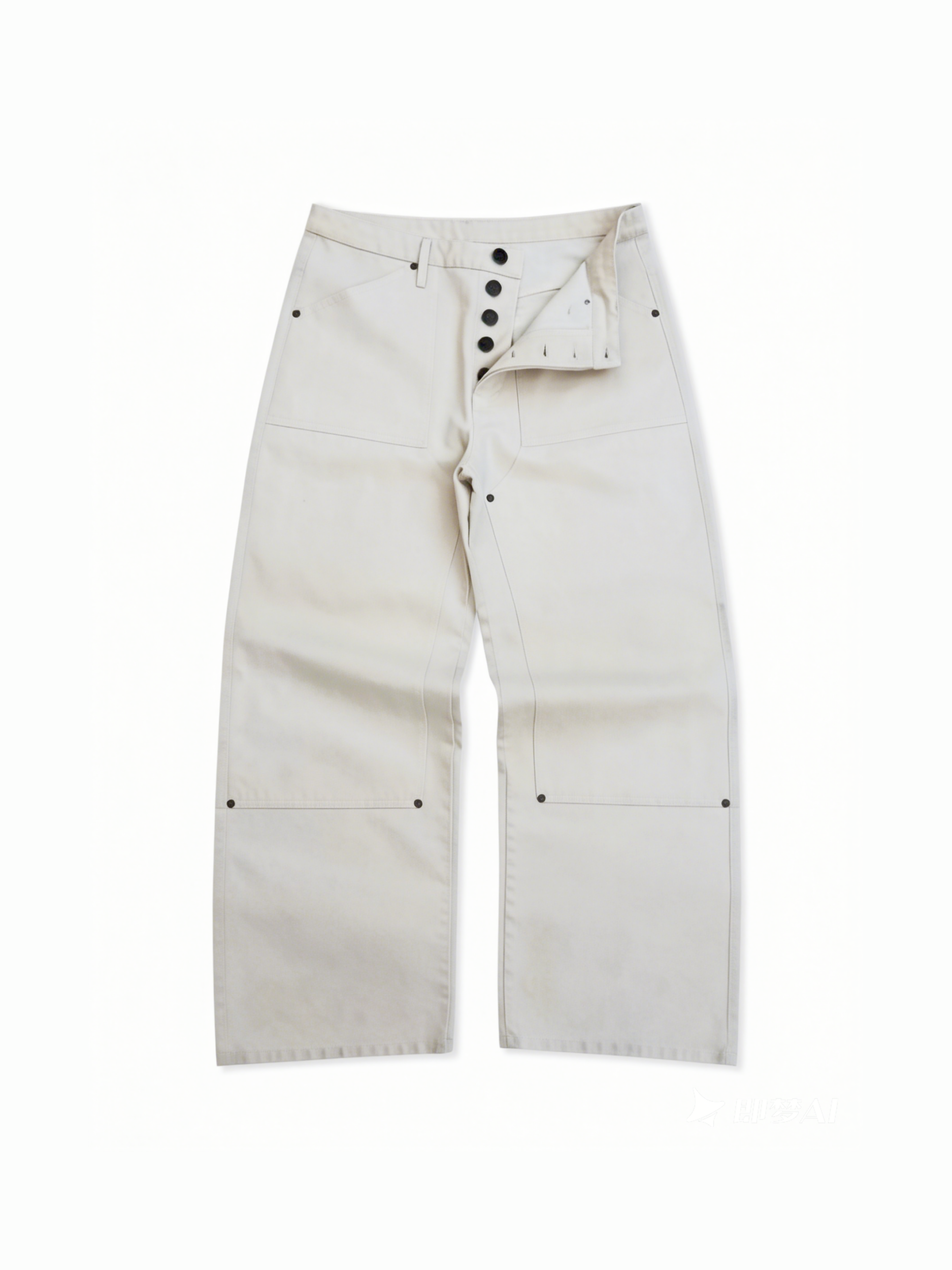 13OZ CANVAS DOUBLE-FRONT TROUSERS