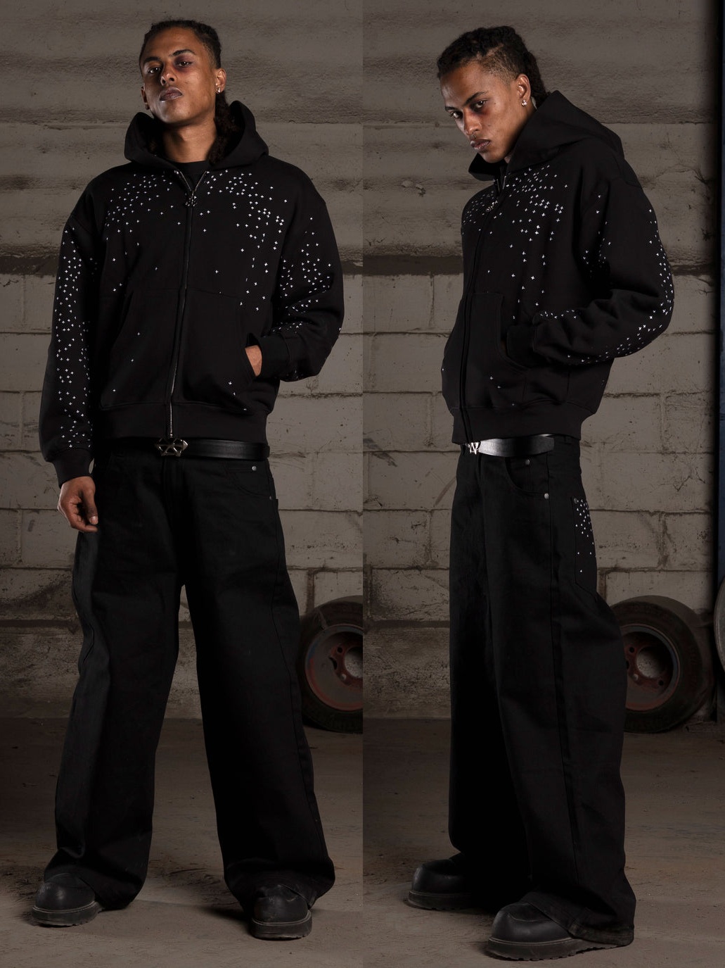 STARDUST ZIP-UP HOODIE