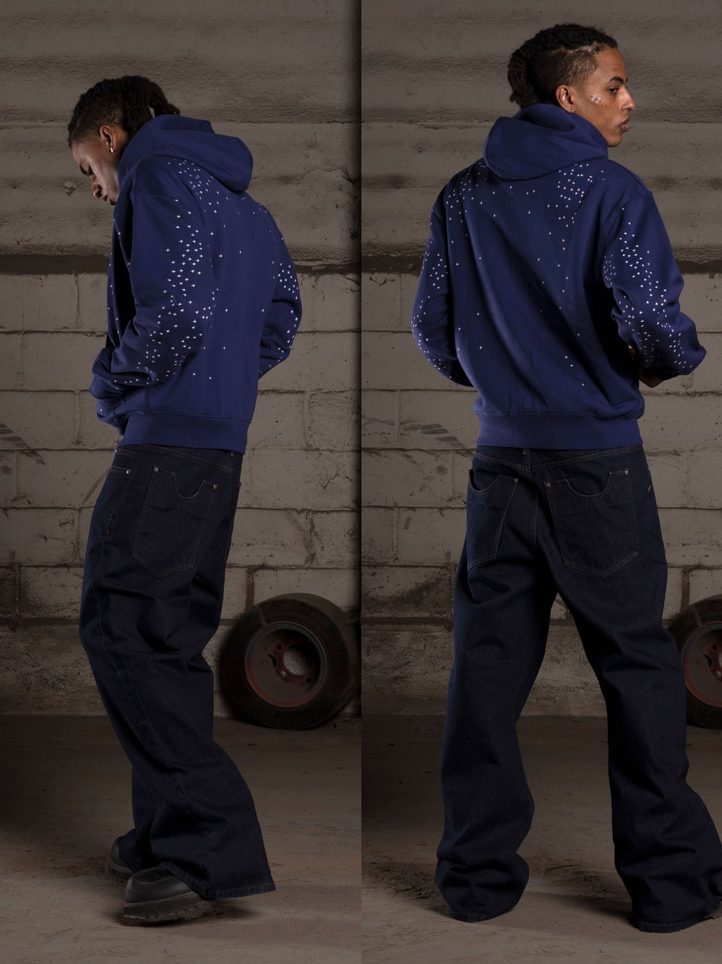 STARDUST ZIP-UP HOODIE