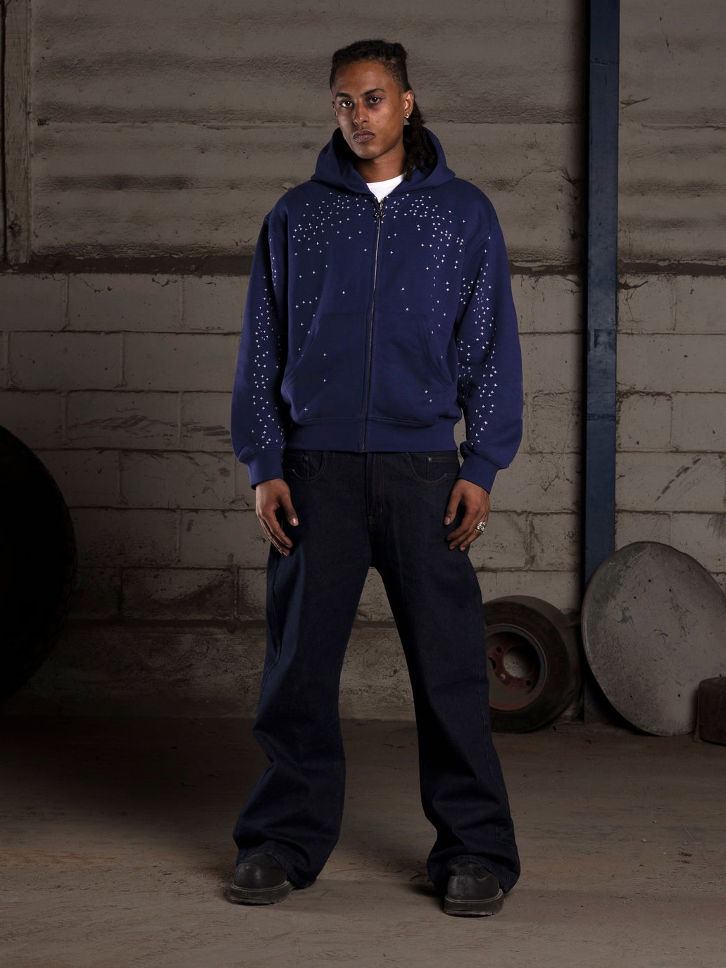 STARDUST ZIP-UP HOODIE