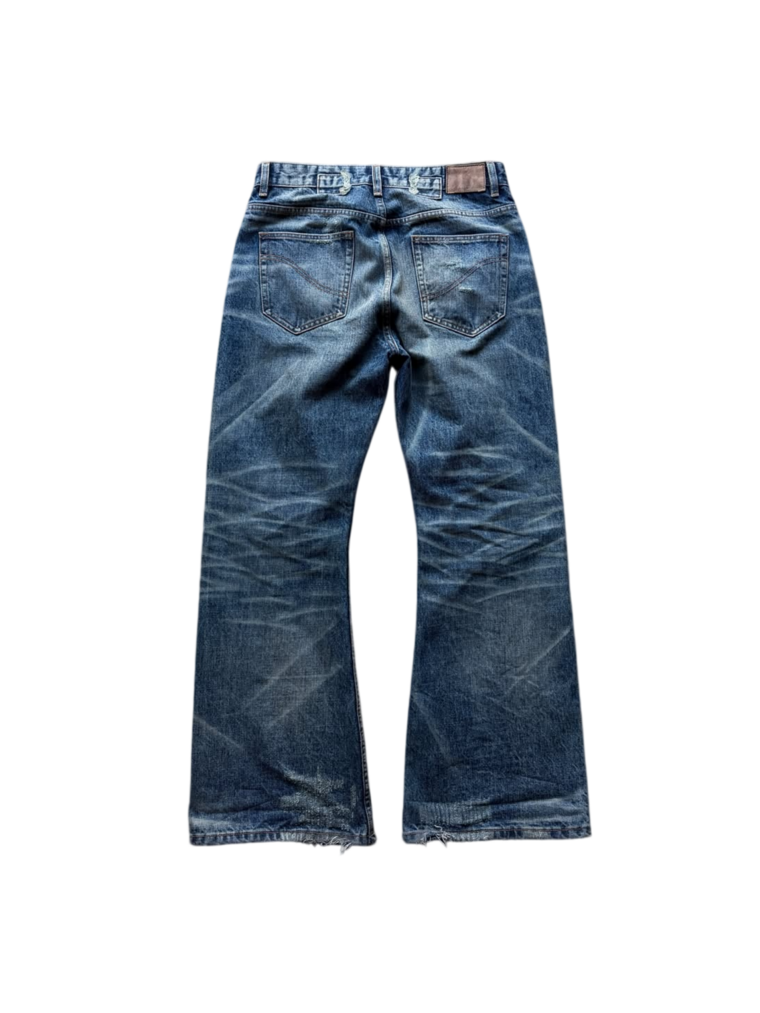 WASHED BOOTCUT SELVEDGE DENIM