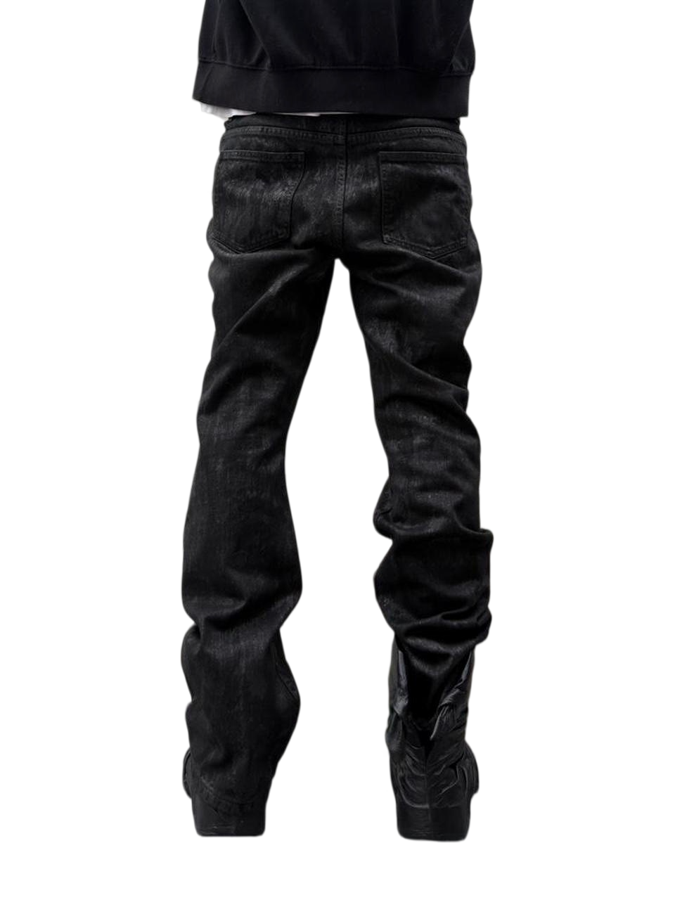 12 OZ WAXED JEANS | BLACK