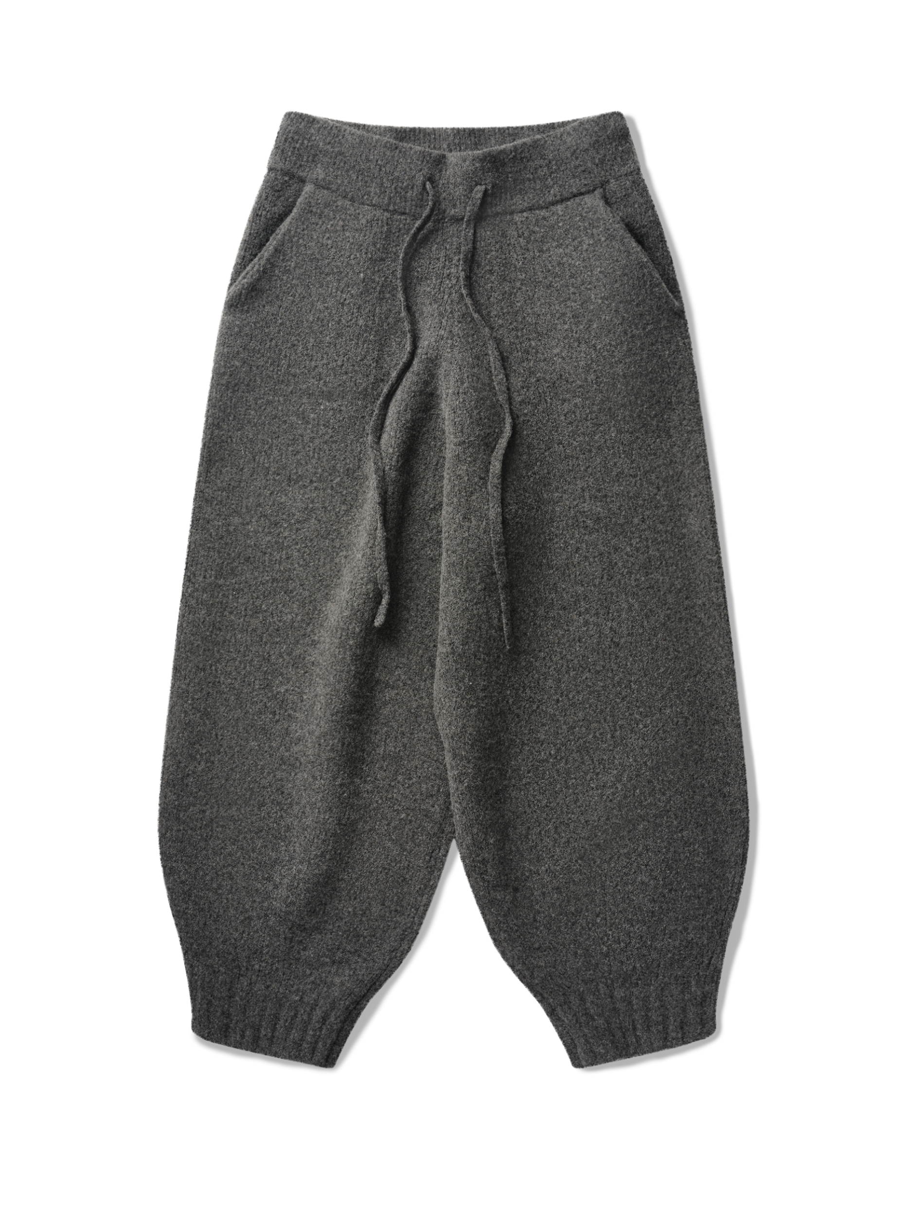 WOOL KNIT CUFF PANT
