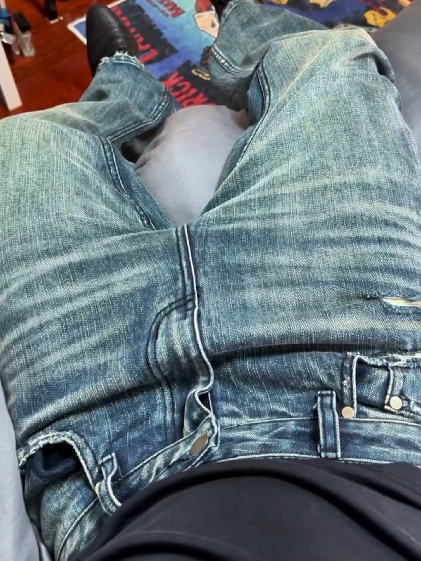 VINTAGE RIVET BOOTCUT JEANS