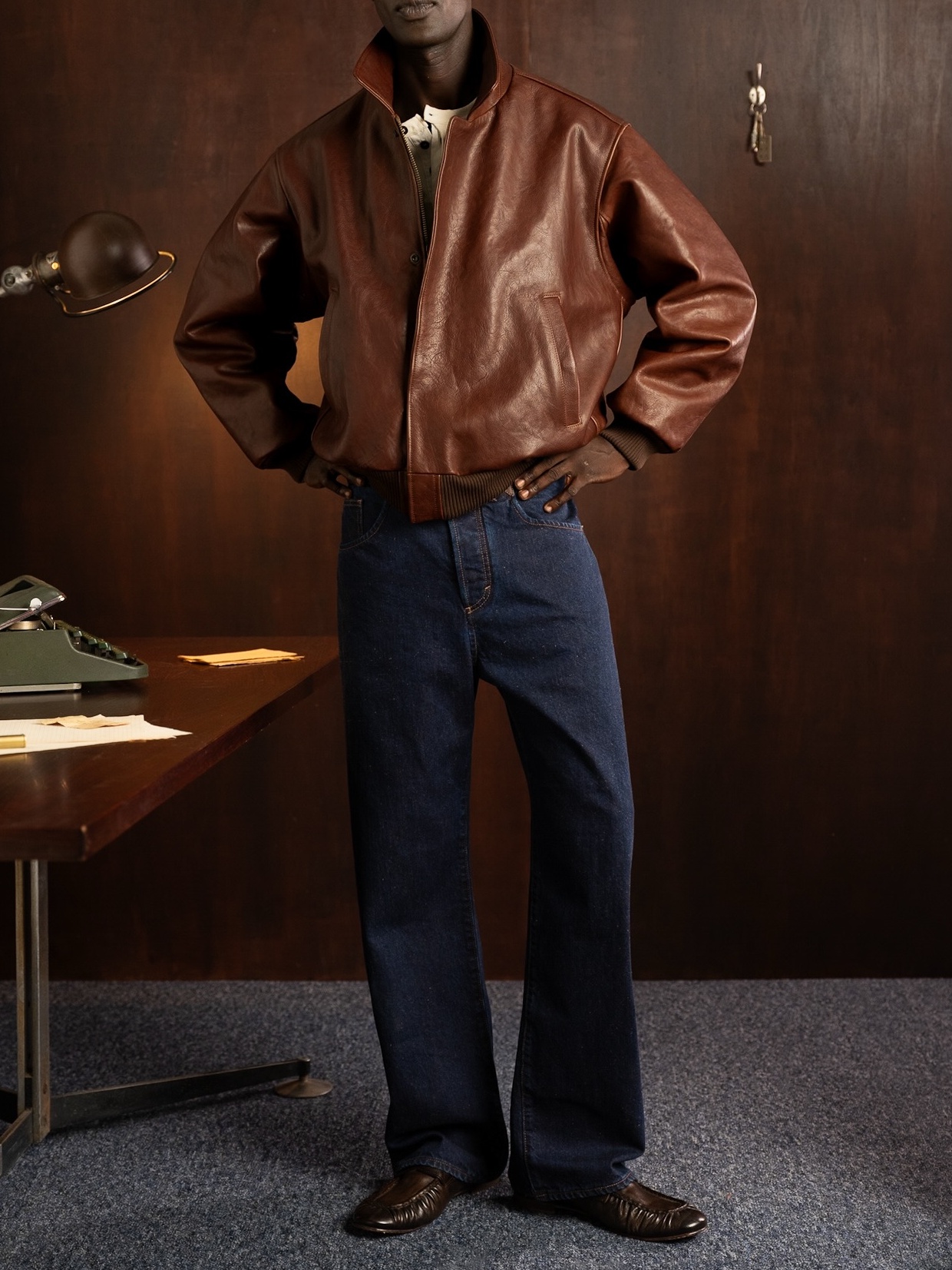 THE BOMBER LEATHER JACKET