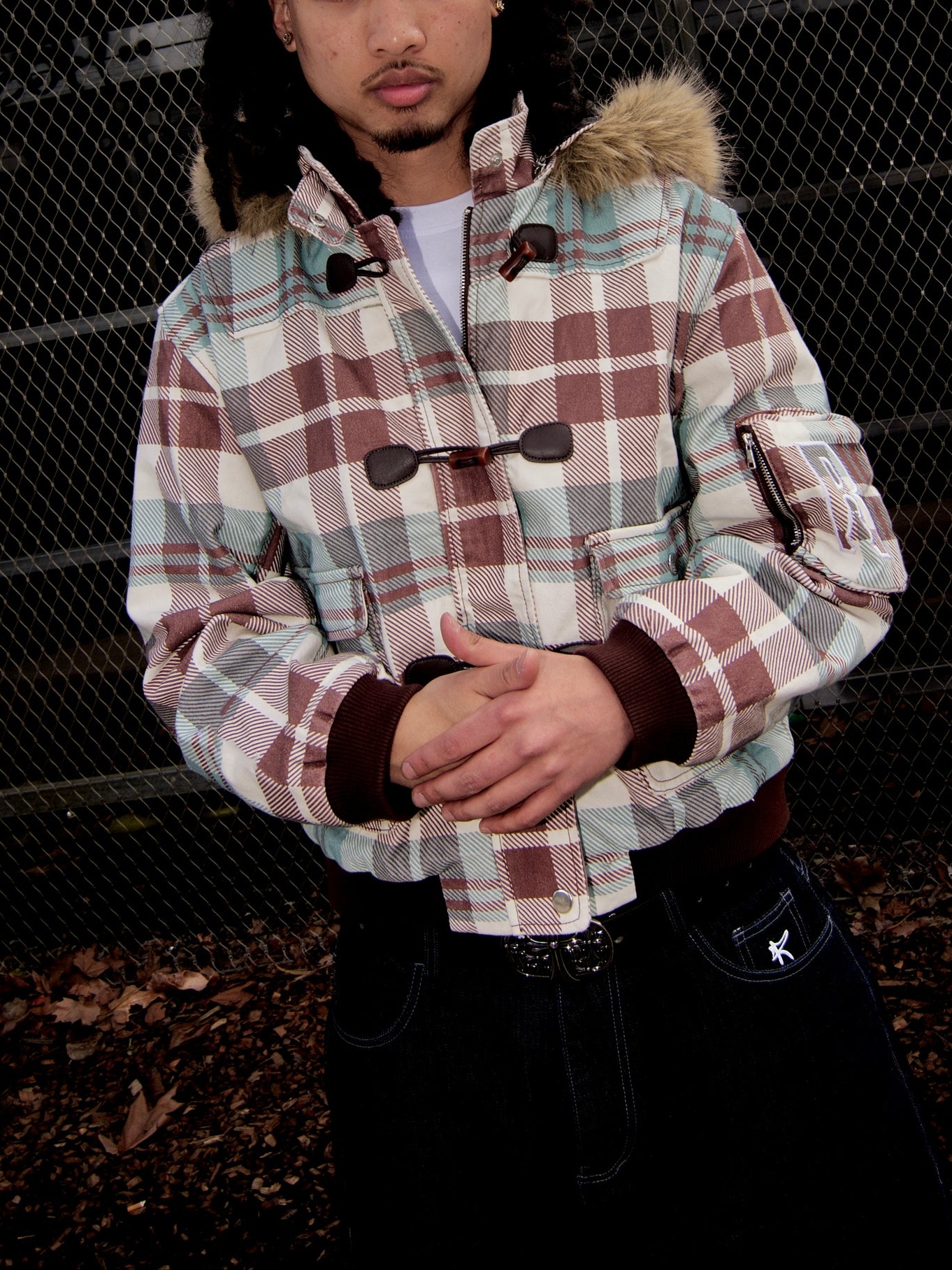  'INCERGENT' PLAID JACKET