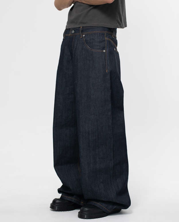 OKAYAMA RAW SELVEDGE BAGGY JEANS – Kuroniwear