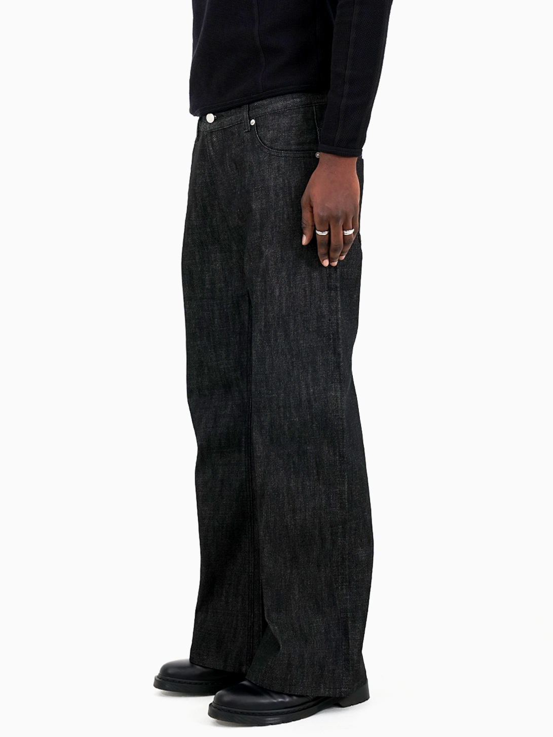 RAW SELVEDGE BOOTCUT JEANS