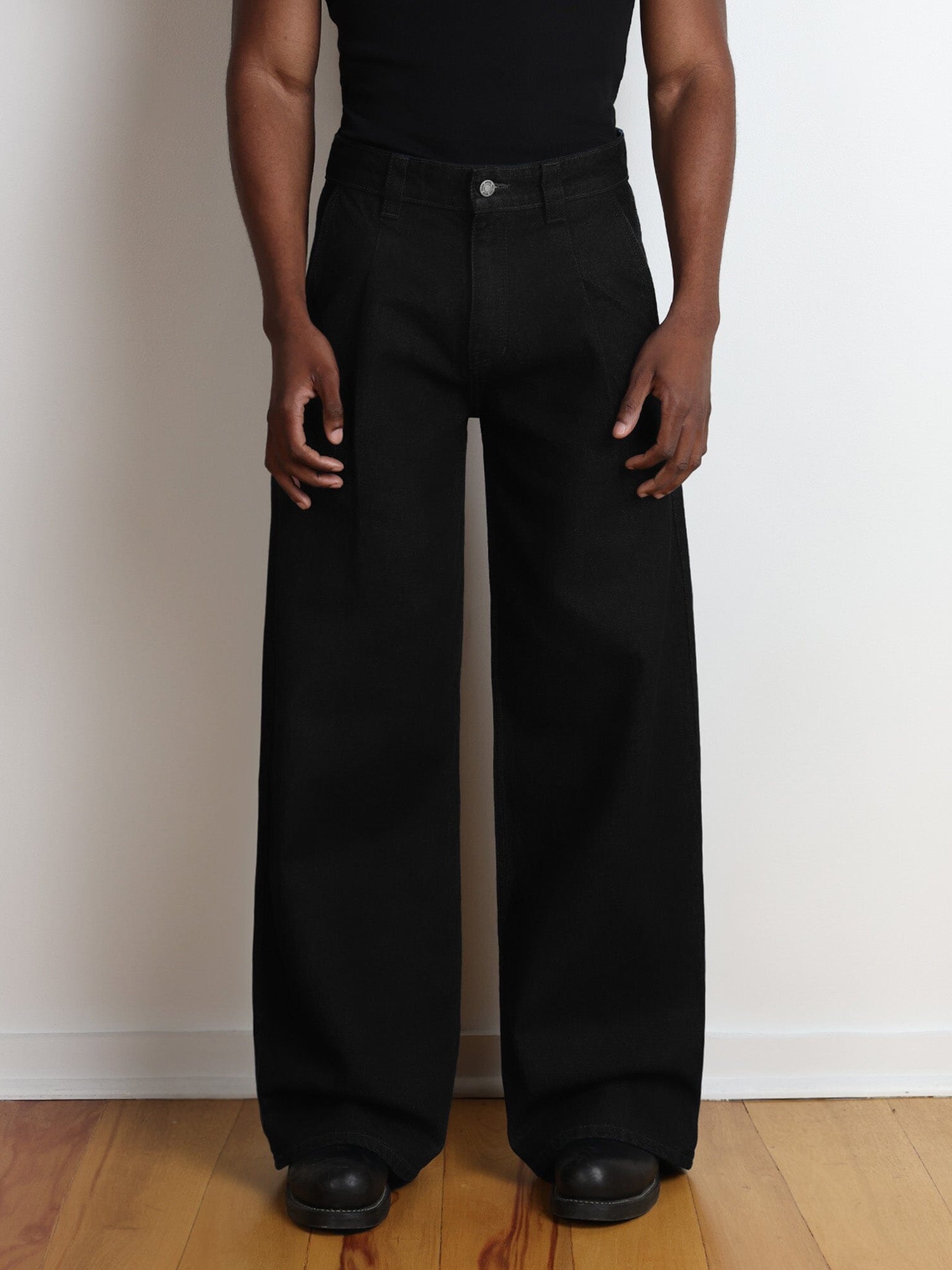 SHIBUYA PLEATED PANTS | STRAIGHT-WIDE LEG