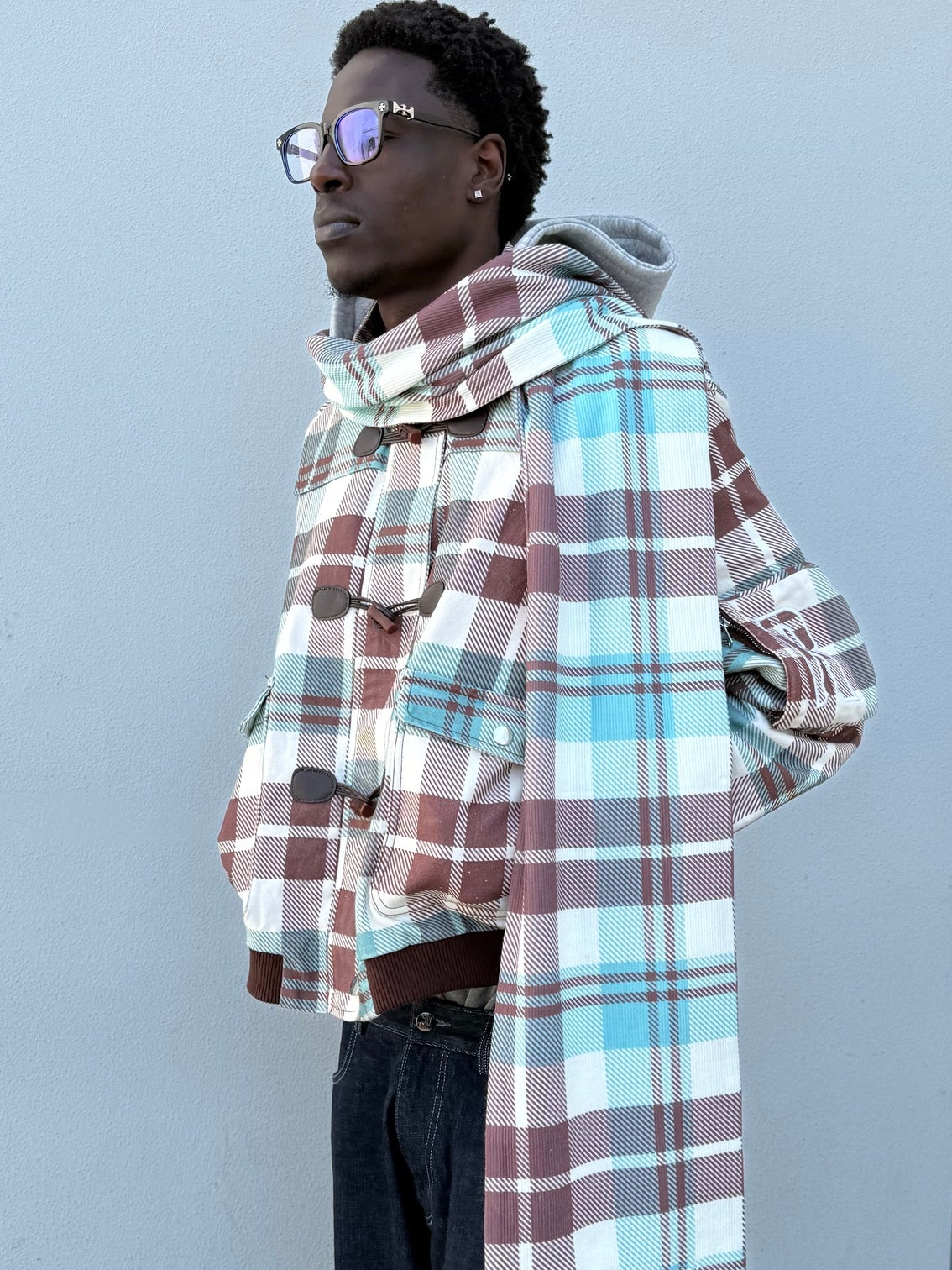  'INCERGENT' PLAID JACKET
