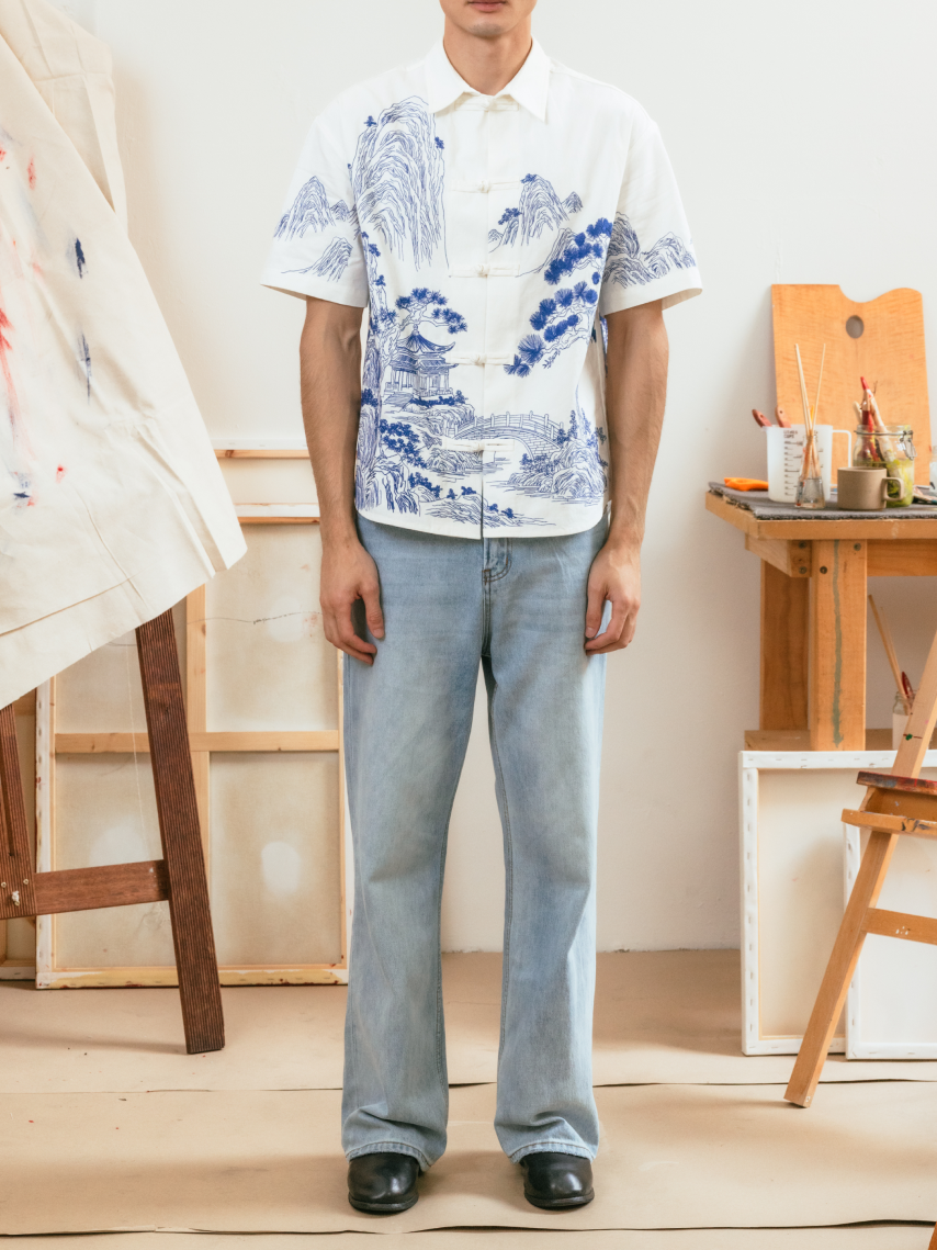 CHINOISERIE EMBROIDERY T-SHIRT