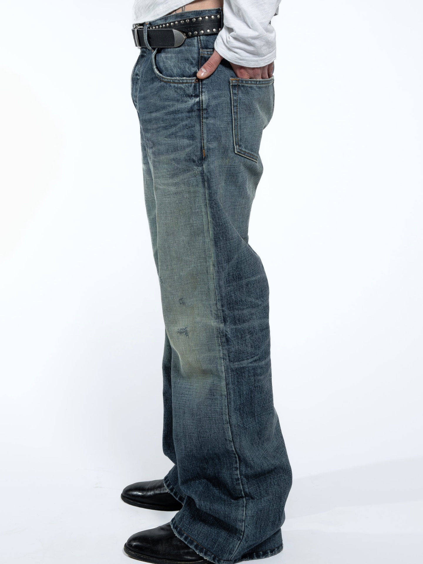 WASHED BOOTCUT DENIM