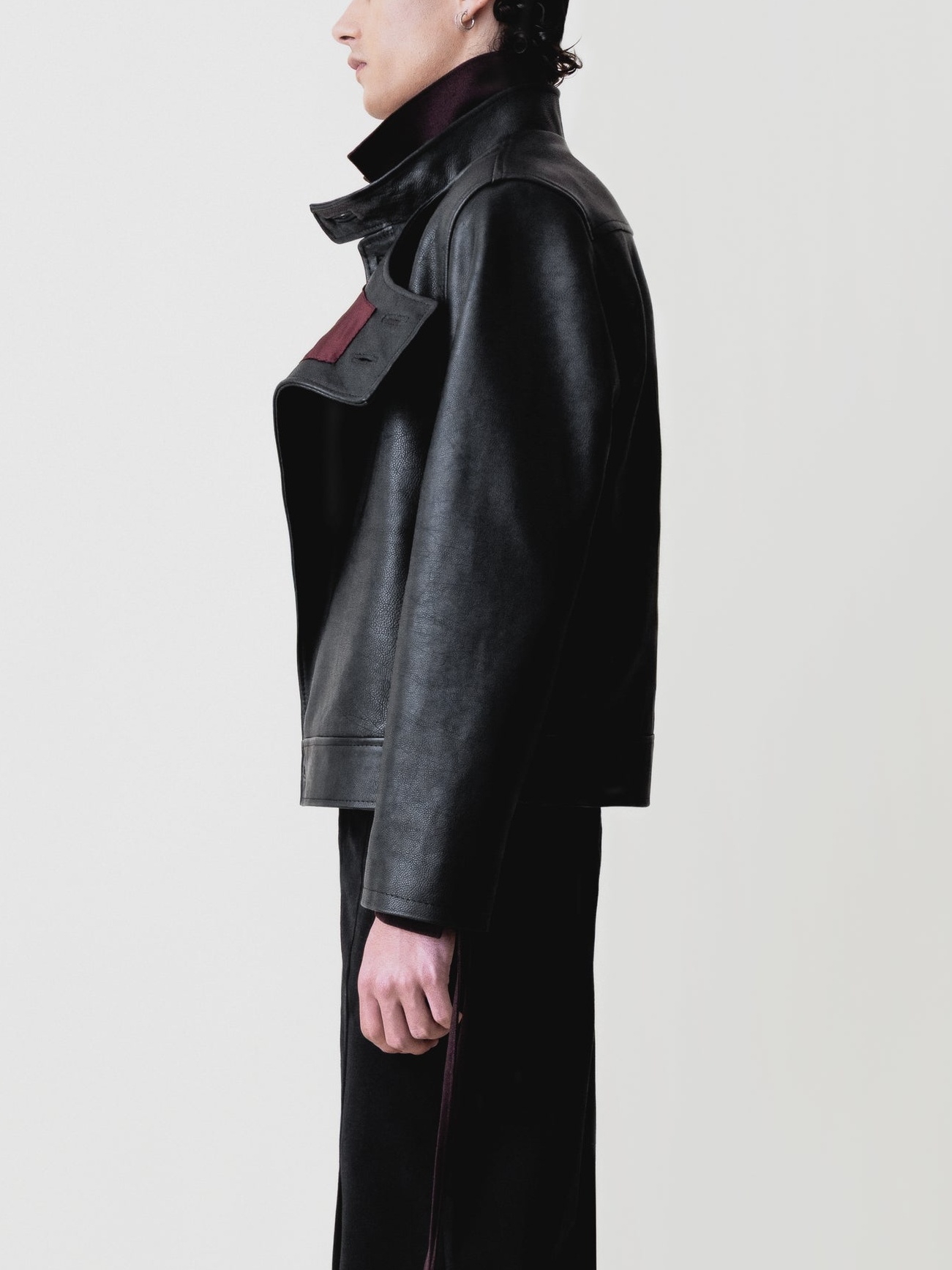 PEELED LEATHER JACKET