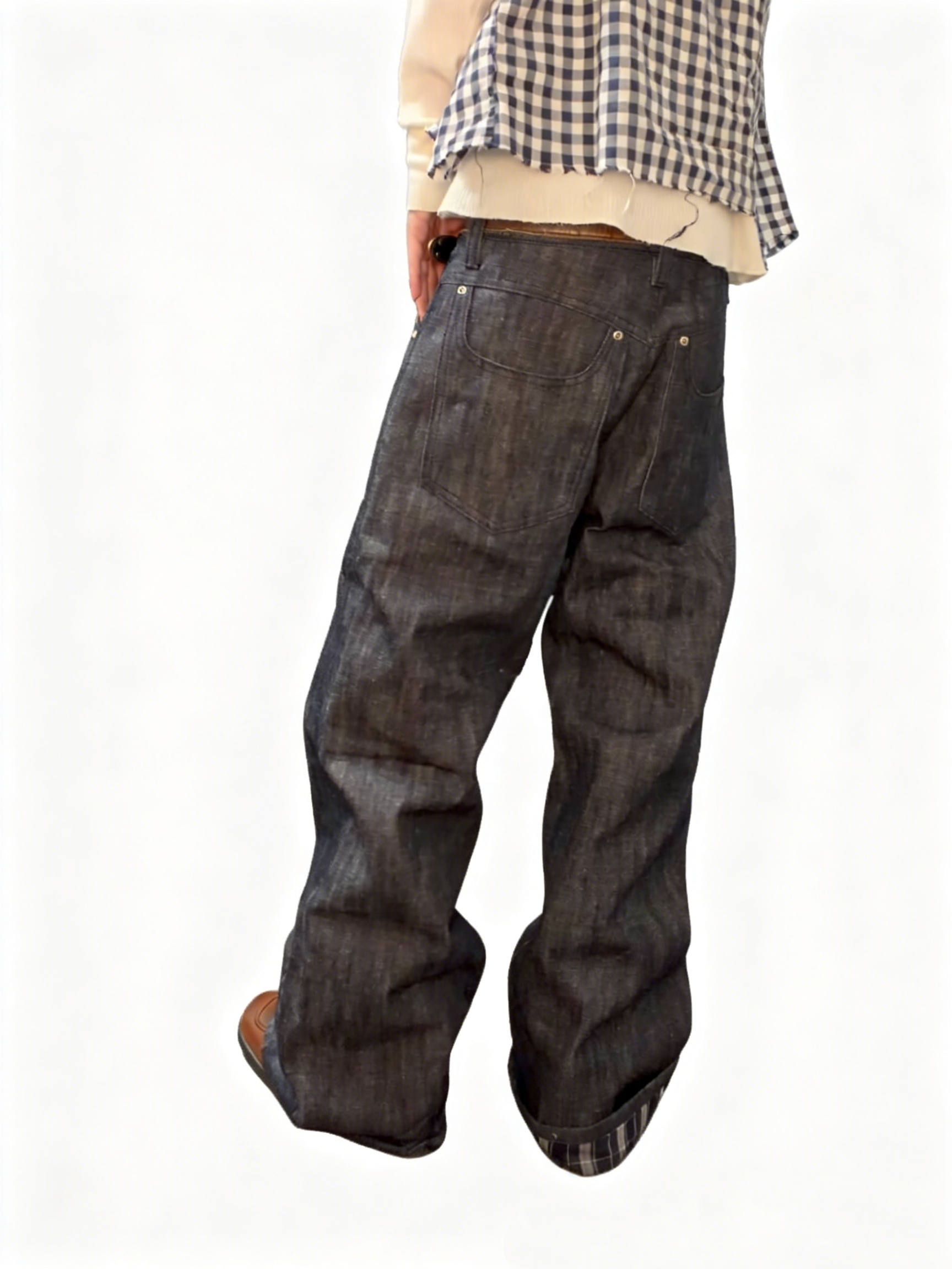 PLAID SELVEDGE DENIM