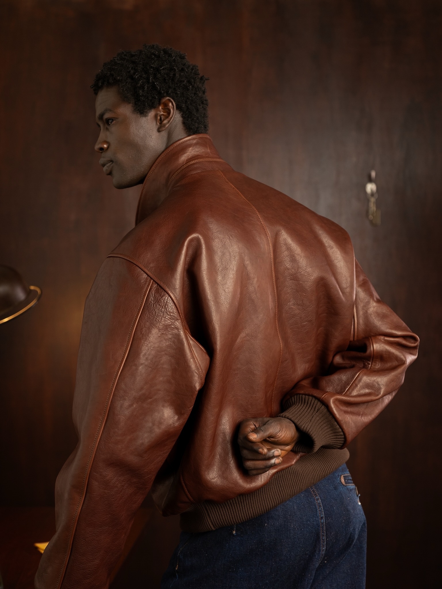 THE BOMBER LEATHER JACKET