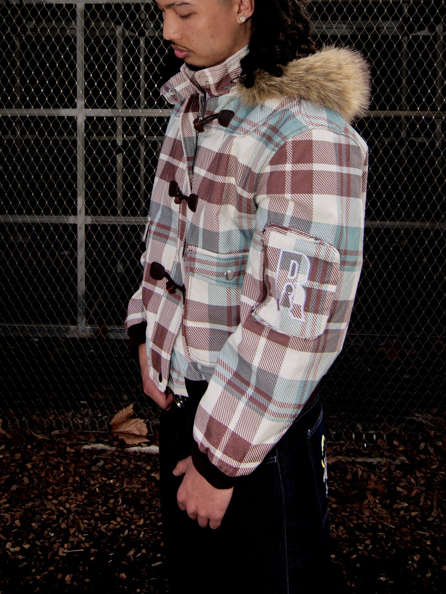  'INCERGENT' PLAID JACKET